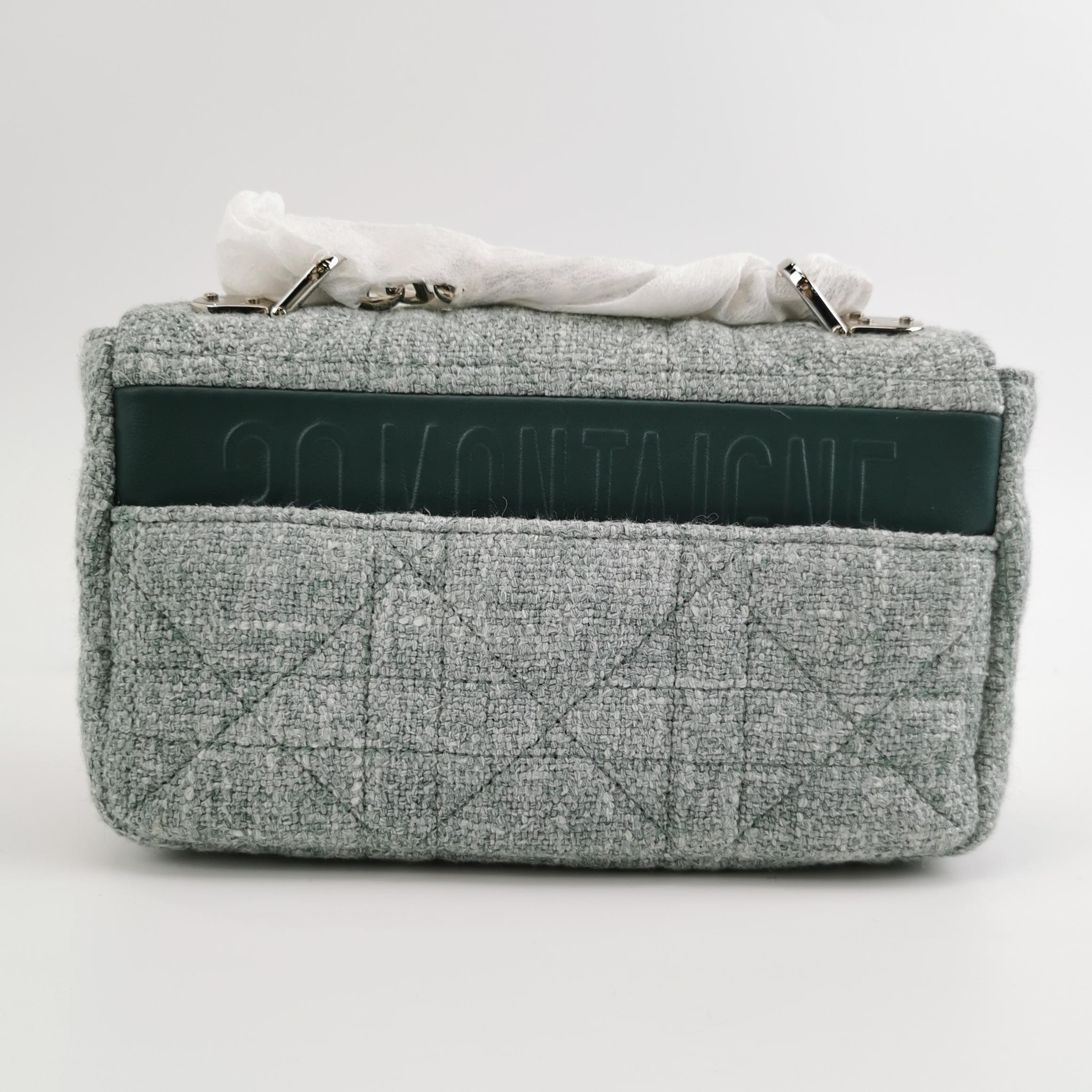 Christian Dior Caro Bag Macrocannage Quilt Linen Small — photo 4 of 12