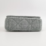 Christian Dior Caro Bag Macrocannage Quilt Linen Small — thumbnail 5