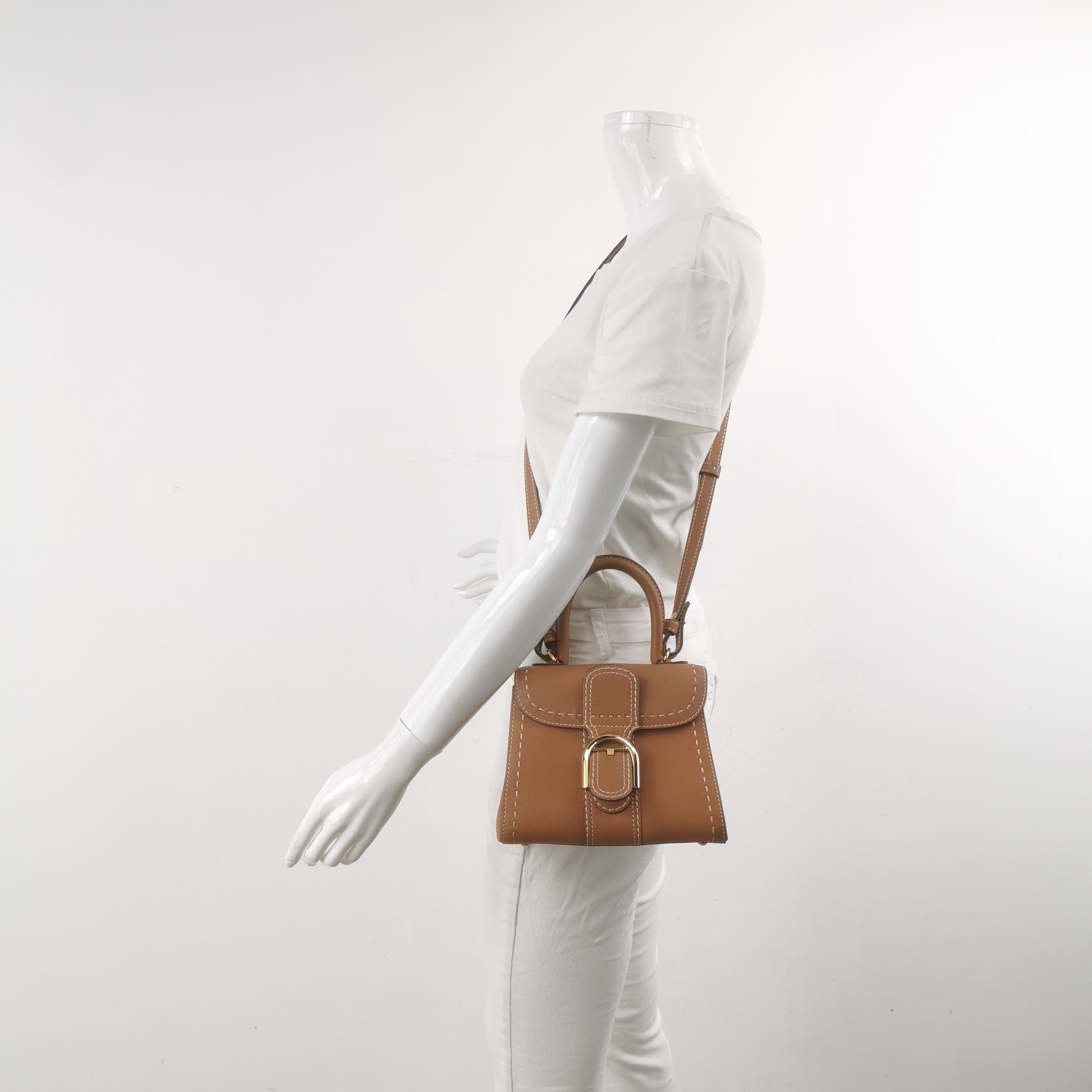 Delvaux Brillant Top Handle Bag Leather Mini — alternate view