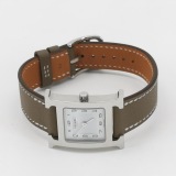 Hermes Heure H Double Tour Quartz Watch Stainless Steel and Leather 21 — thumbnail 2