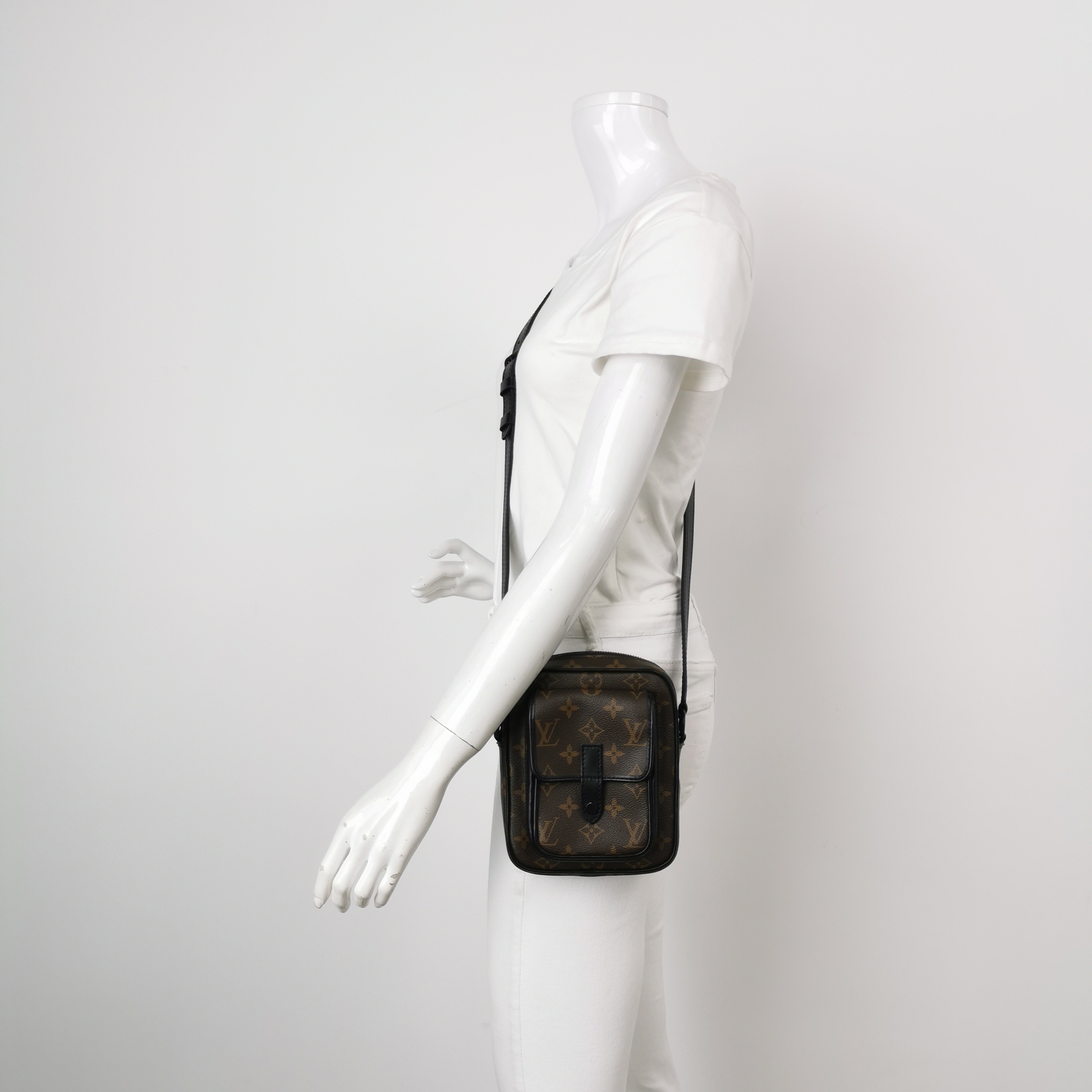 Louis Vuitton(LV) Christopher Wearable Wallet Macassar Monogram Canvas — alternate view