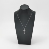 Tiffany & Co. Crown Key Pendant Necklace 18K White Gold — thumbnail 2