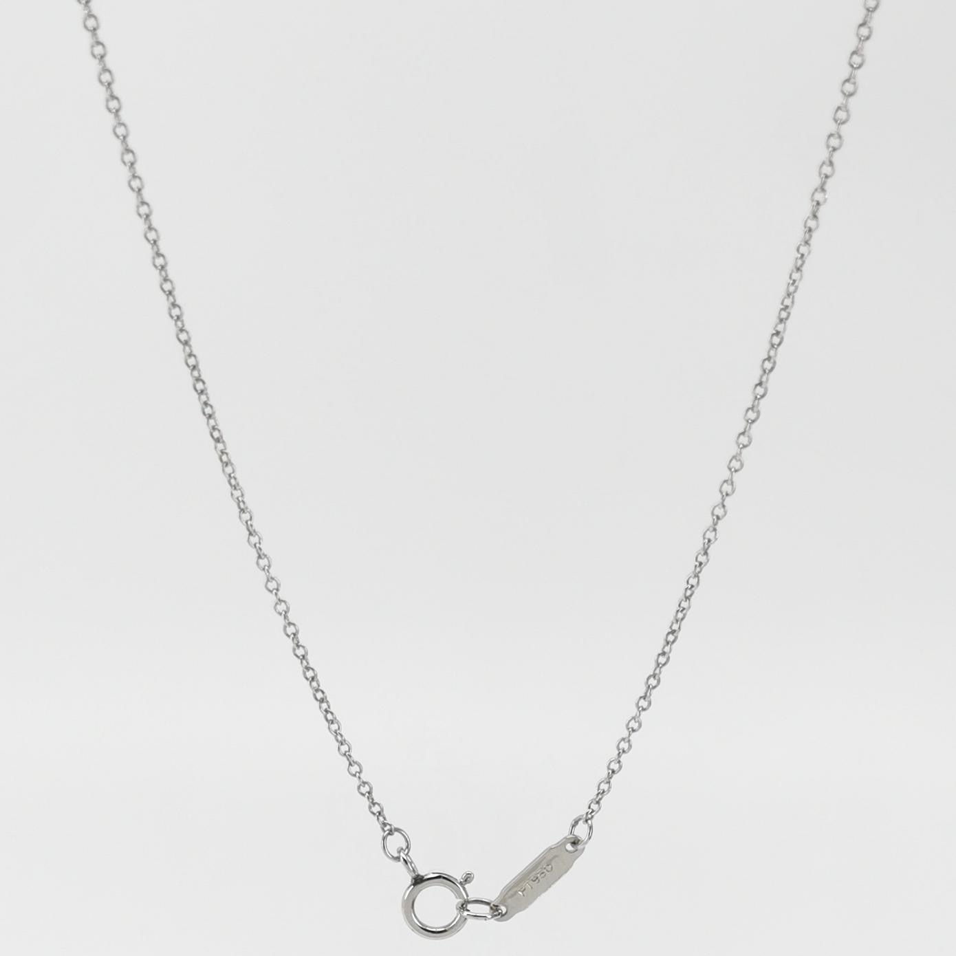 Tiffany & Co. Crown Key Pendant Necklace 18K White Gold — photo 3 of 5