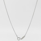 Tiffany & Co. Crown Key Pendant Necklace 18K White Gold — thumbnail 3