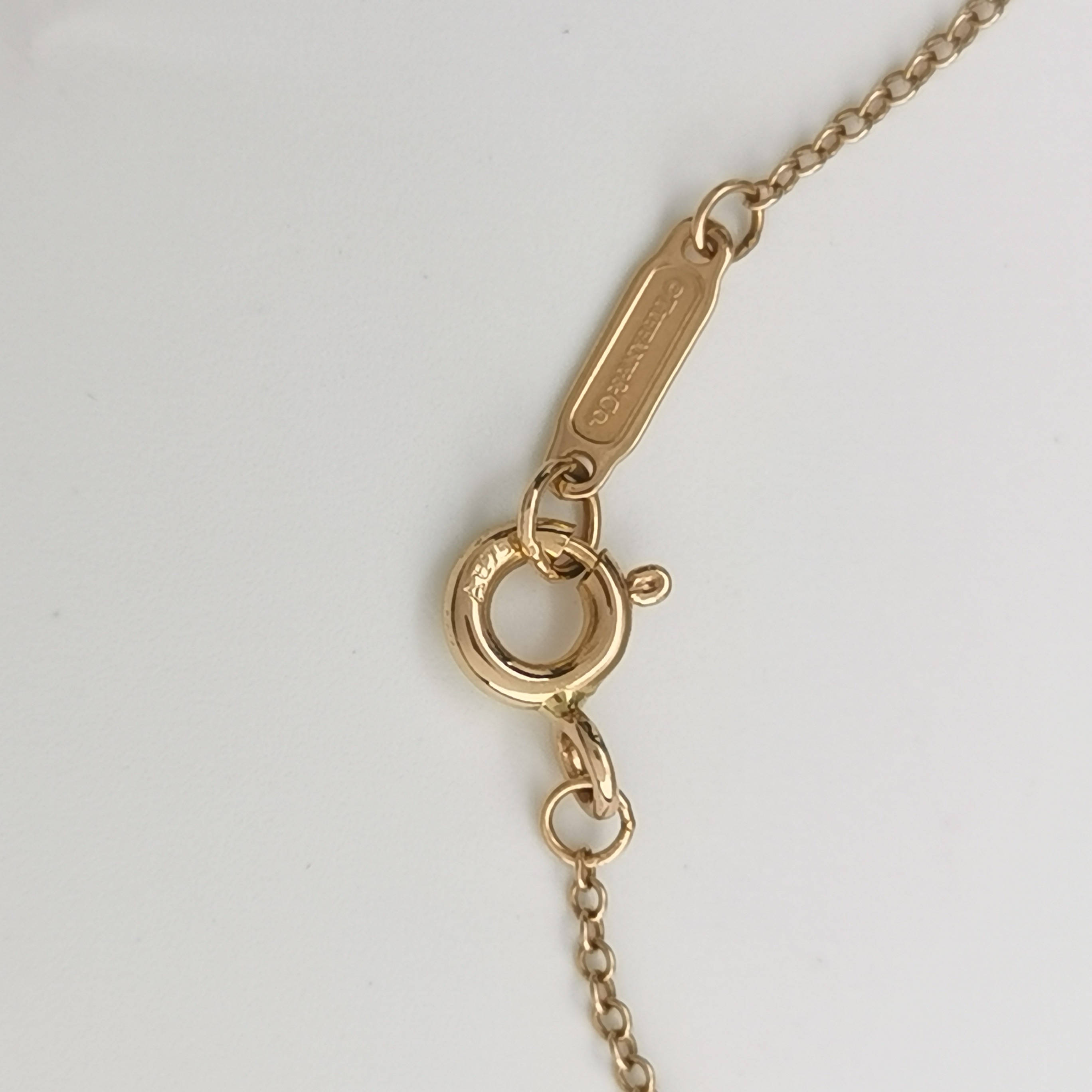 Tiffany & Co. T Smile Pendant Necklace 18K Rose Gold with Diamonds Small — photo 6 of 8