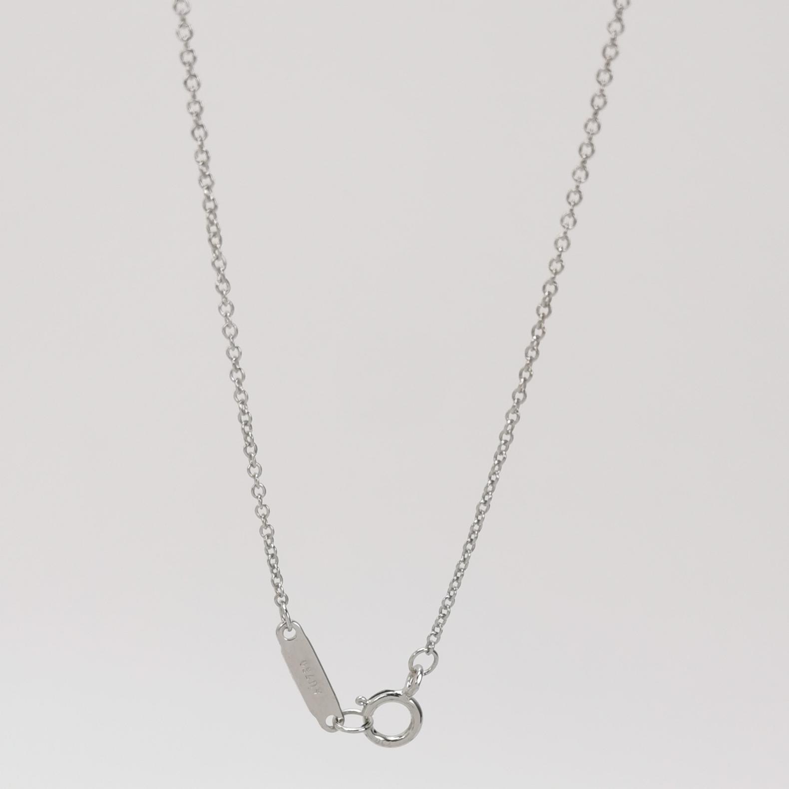 Tiffany & Co. T Smile Pendant Necklace 18K White Gold with Diamonds — photo 3 of 6