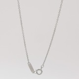 Tiffany & Co. T Smile Pendant Necklace 18K White Gold with Diamonds — thumbnail 3