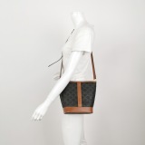 Celine Bucket Bag Triomphe Coated Canvas Small — thumbnail 2