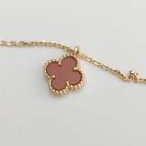 Van Cleef & Arpels Sweet Alhambra Pendant Necklace 18K Rose Gold and Carnelian — thumbnail 7