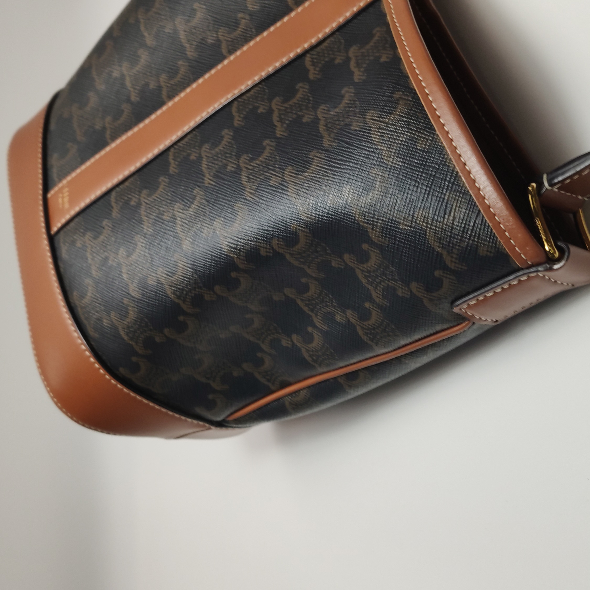 Celine Bucket Bag Triomphe Coated Canvas Small — photo 7 of 13
