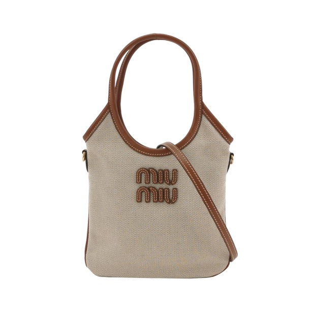 Miu Miu Ivy Hobo Bag Leather Mini — pre-owned, Vierlot