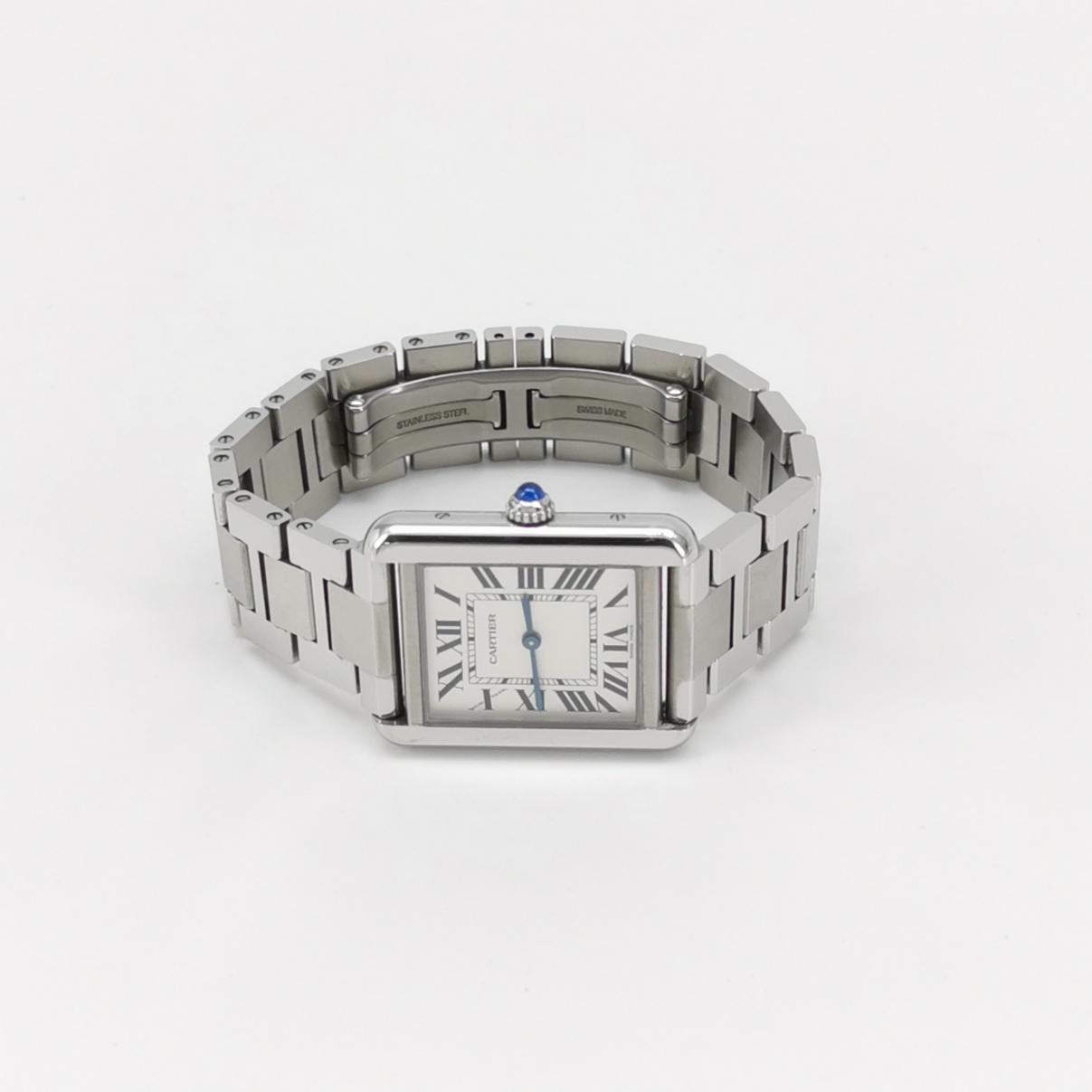 Cartier Tank Solo Quartz Watch Stainless Steel 24 — alternate view