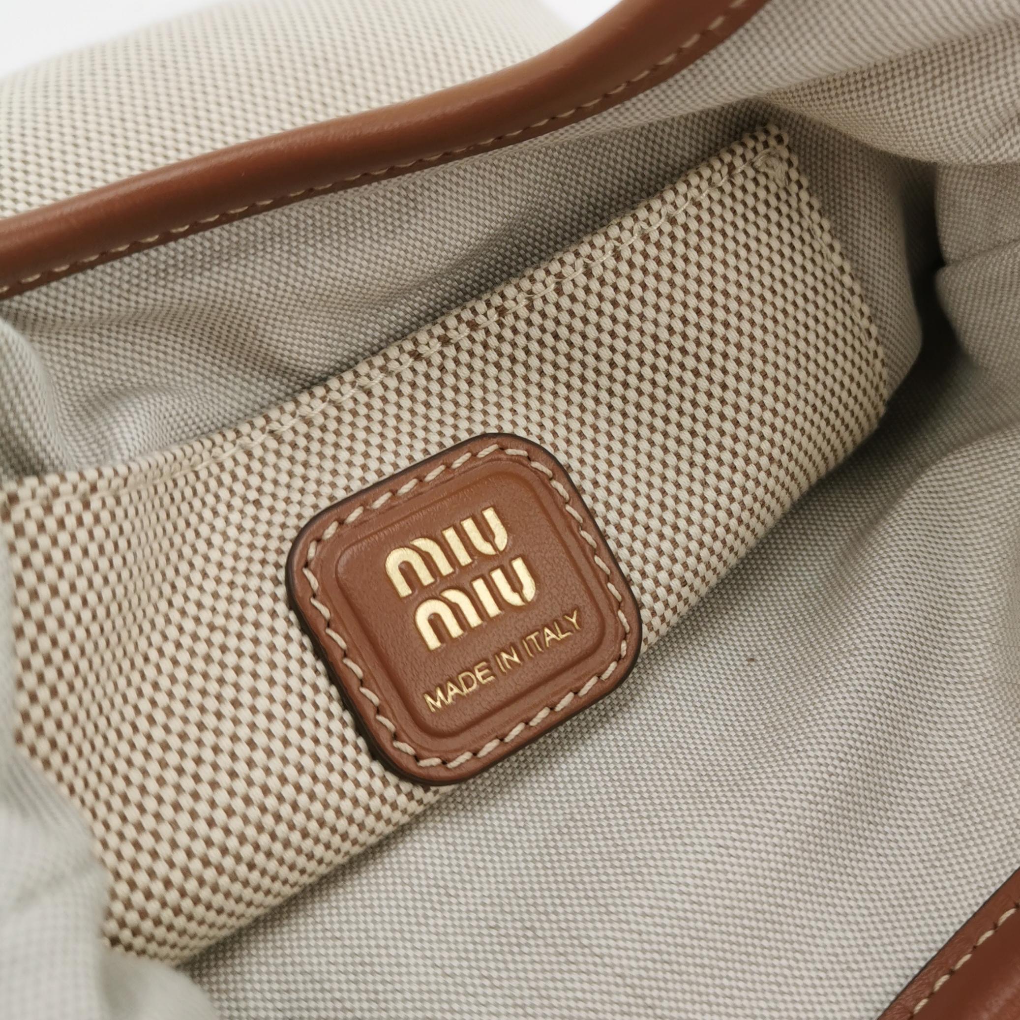 Miu Miu Ivy Hobo Bag Leather Mini — photo 8 of 12