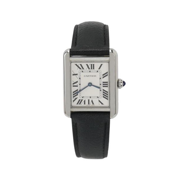 Cartier Tank Solo Quartz Watch Stainless Steel and Leather 24 — pre-owned, Vierlot