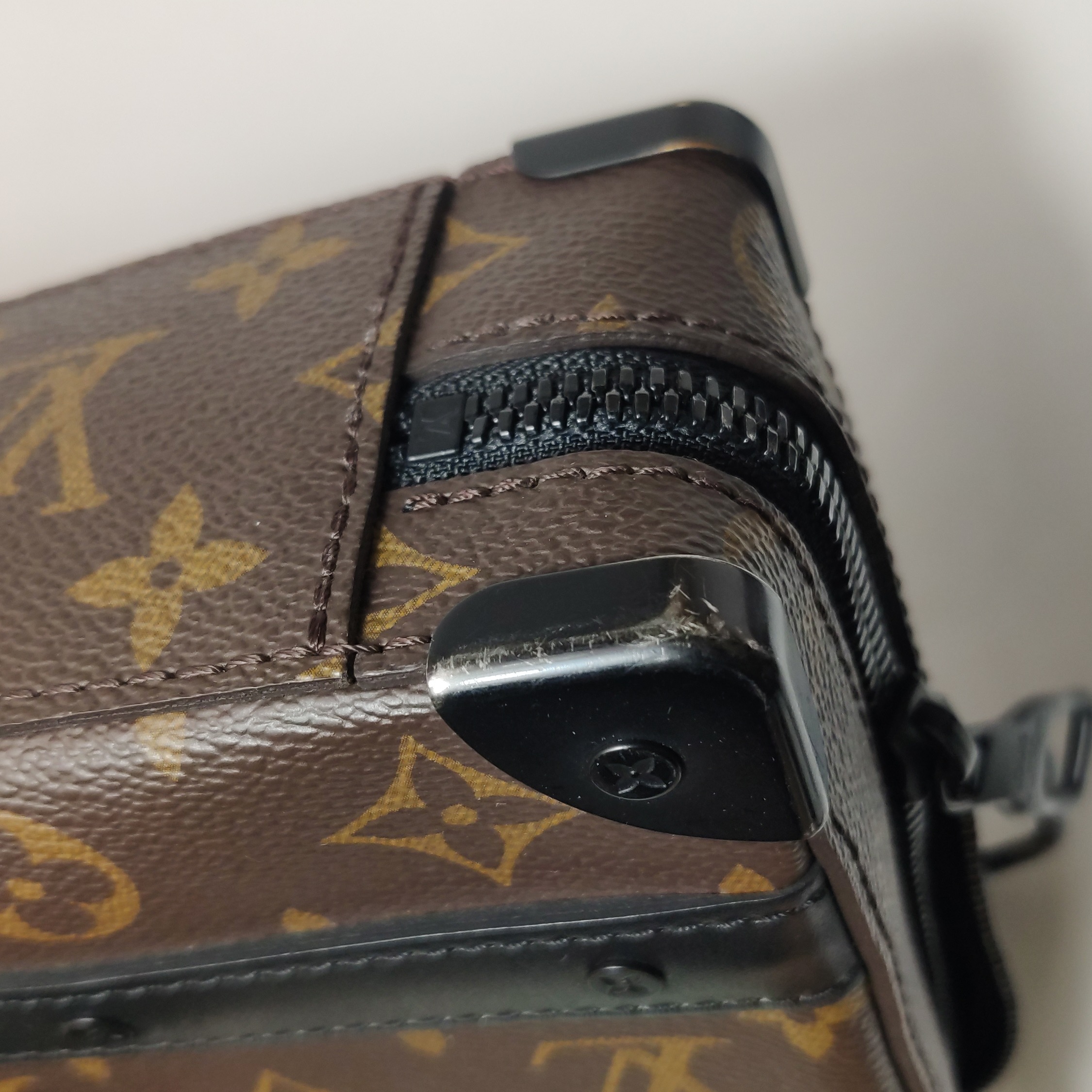 Louis Vuitton(LV) Handle Soft Trunk Bag Macassar Monogram Canvas — photo 12 of 15