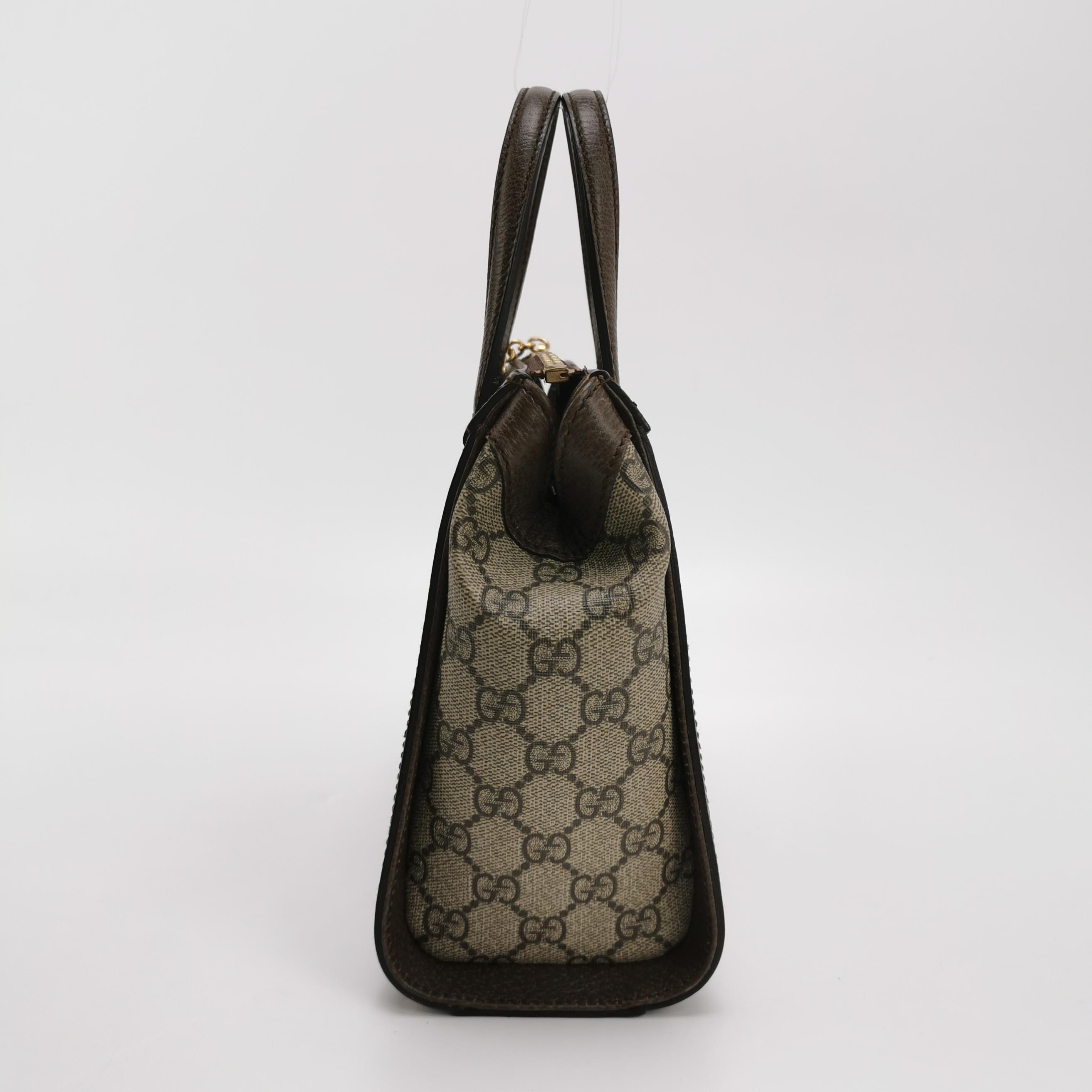 Gucci Ophidia Top Handle Tote GG Coated Canvas Small — photo 3 of 13