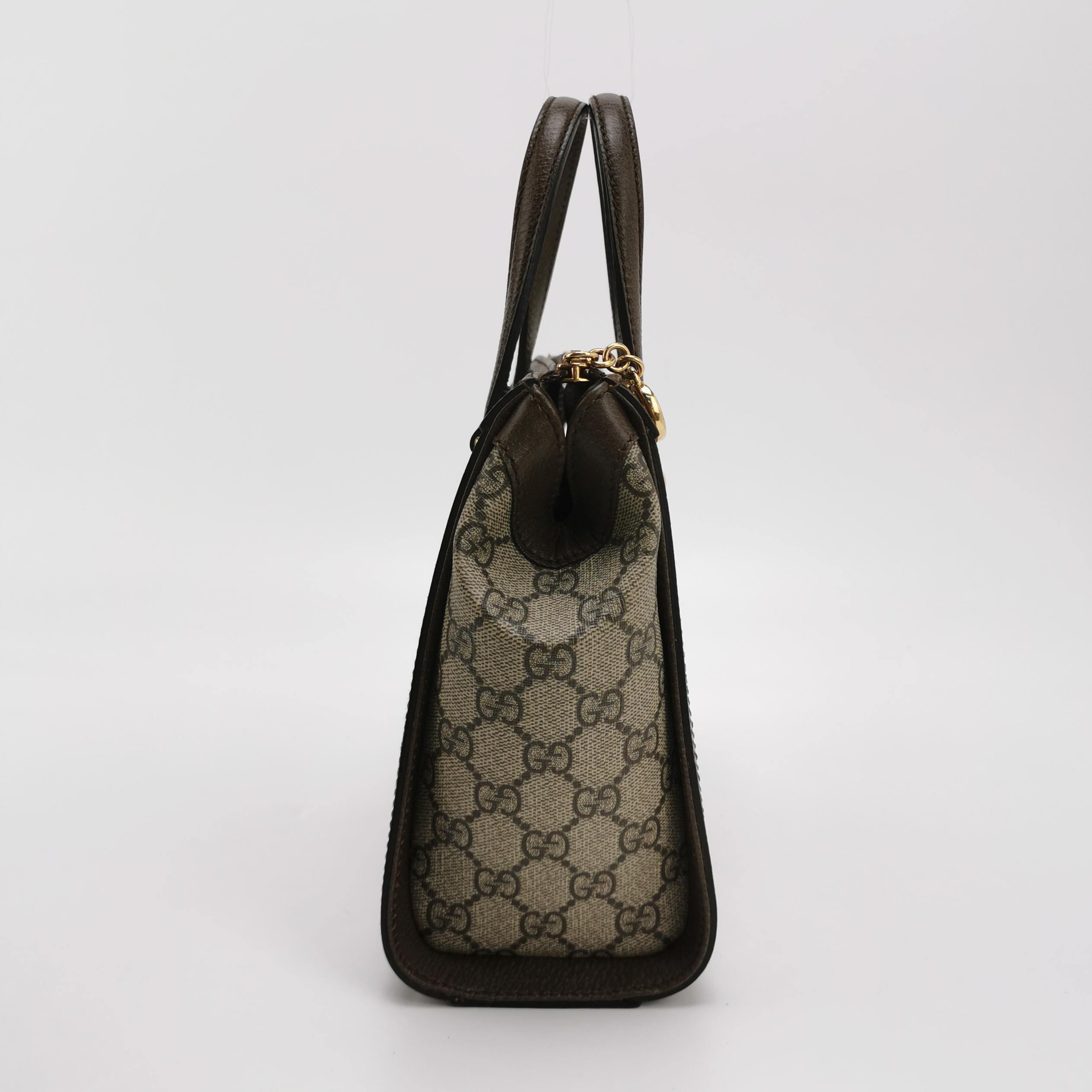 Gucci Ophidia Top Handle Tote GG Coated Canvas Small — photo 5 of 13
