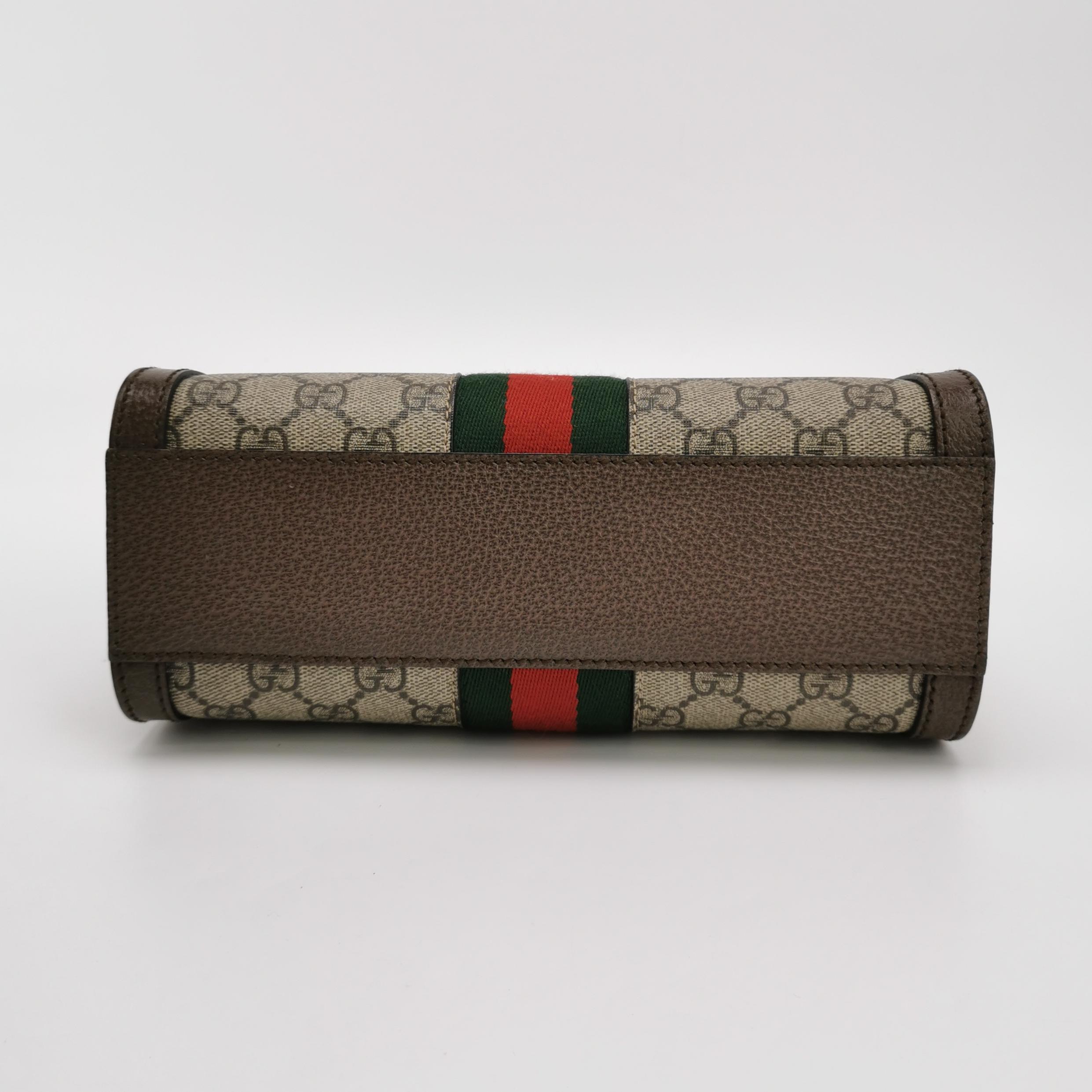 Gucci Ophidia Top Handle Tote GG Coated Canvas Small — photo 6 of 13