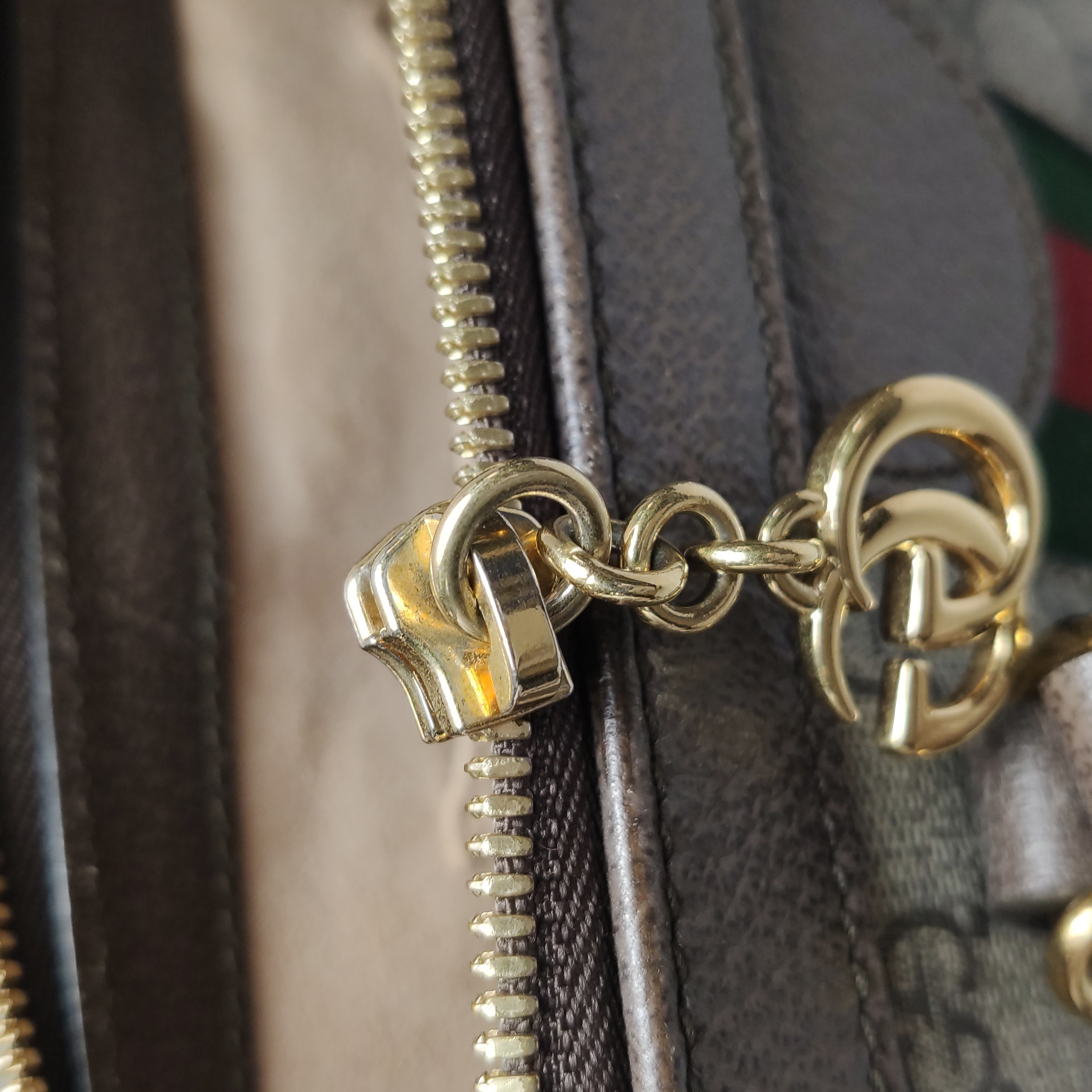 Gucci Ophidia Top Handle Tote GG Coated Canvas Small — photo 13 of 13