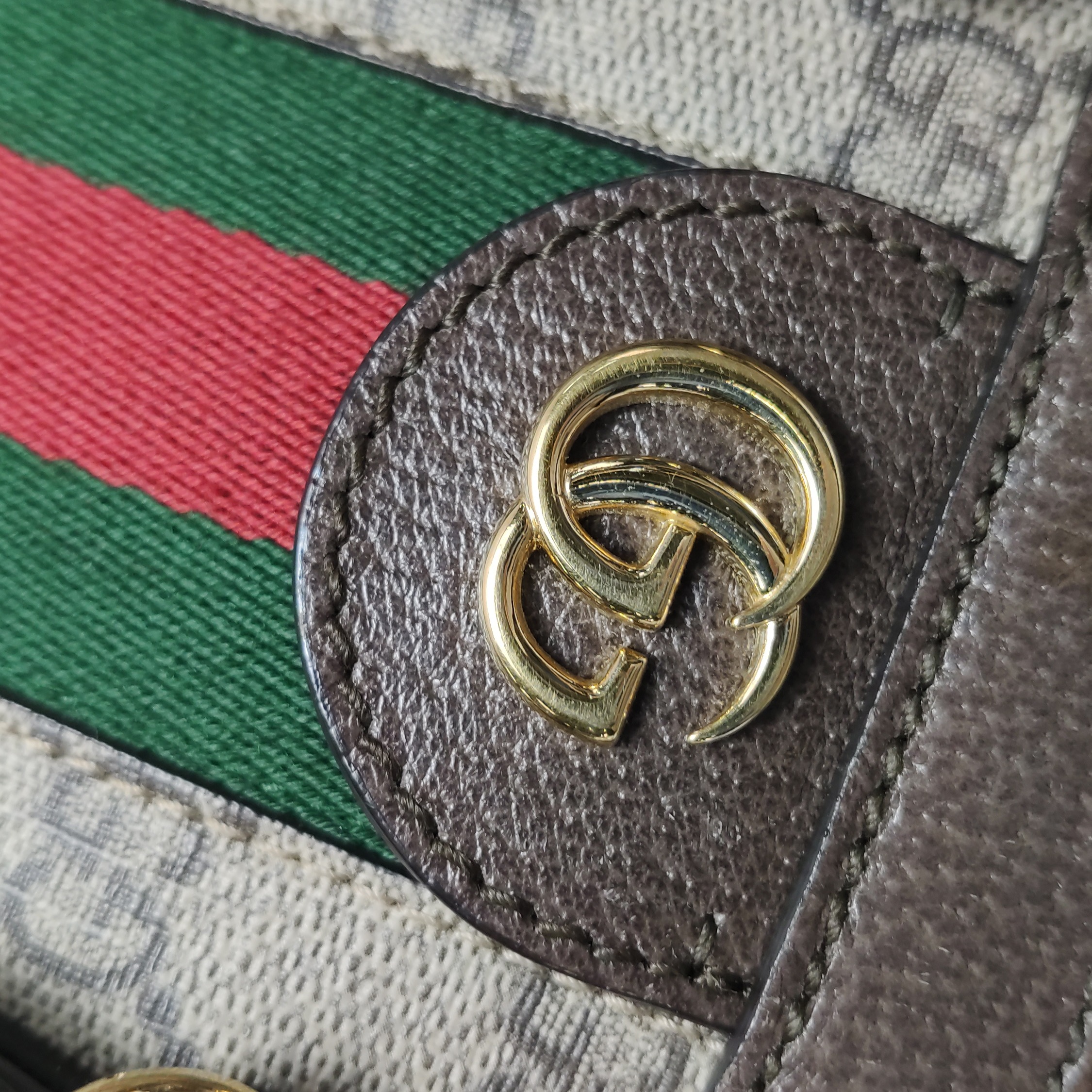 Gucci Ophidia Top Handle Tote GG Coated Canvas Small — photo 9 of 13