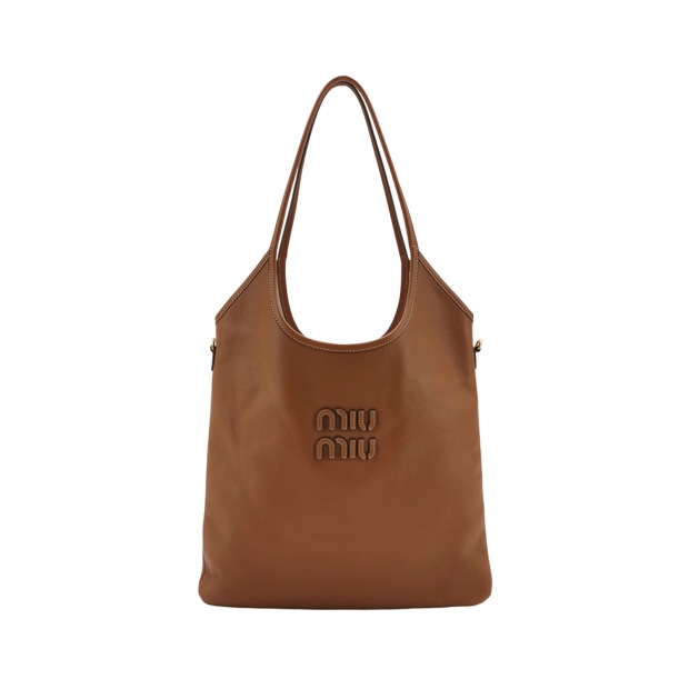 Miu Miu Ivy Hobo Bag Leather — pre-owned, Vierlot
