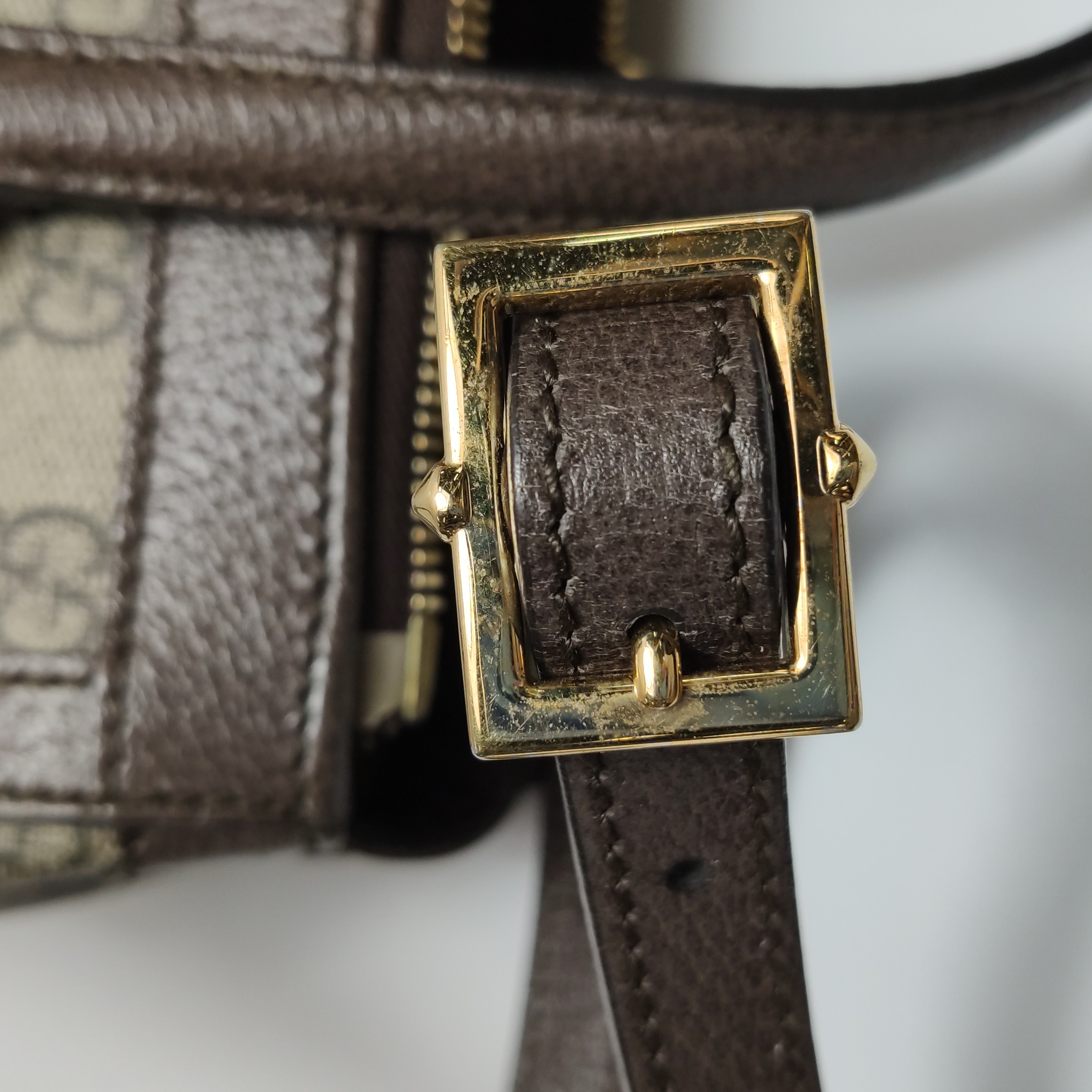 Gucci Ophidia Top Handle Tote GG Coated Canvas Small — photo 12 of 13