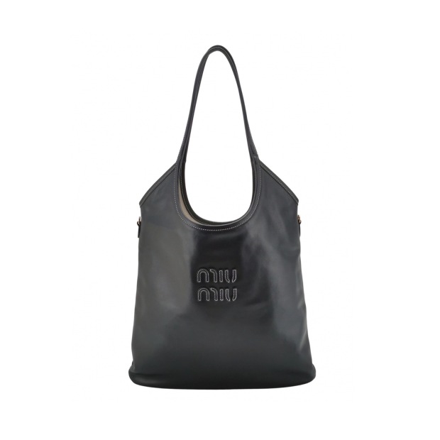 Miu Miu Ivy Hobo Bag Leather — pre-owned, Vierlot