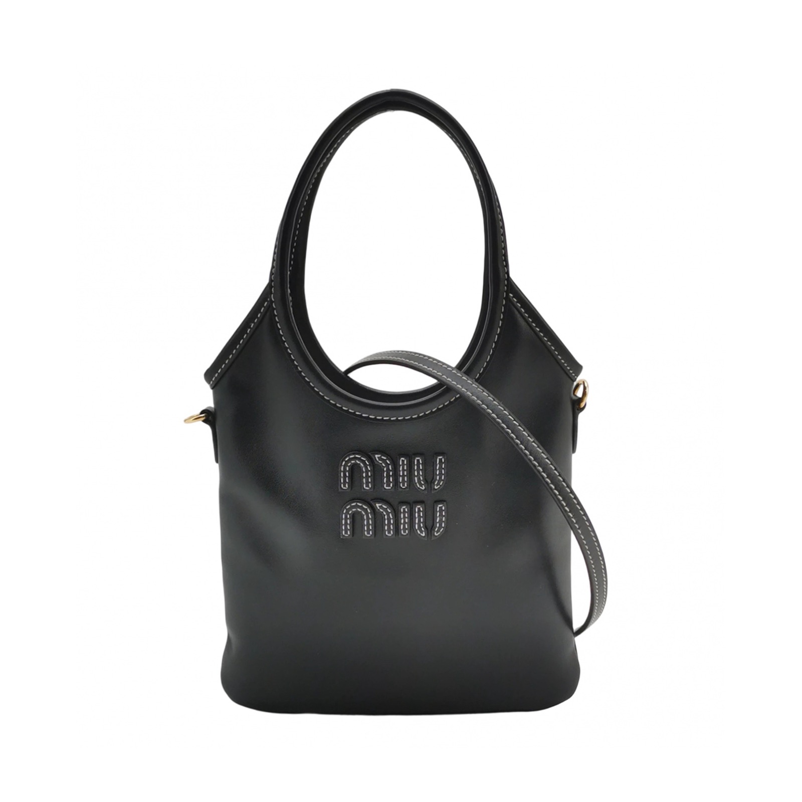 Miu Miu Ivy Hobo Bag Leather Mini — photo 1 of 12