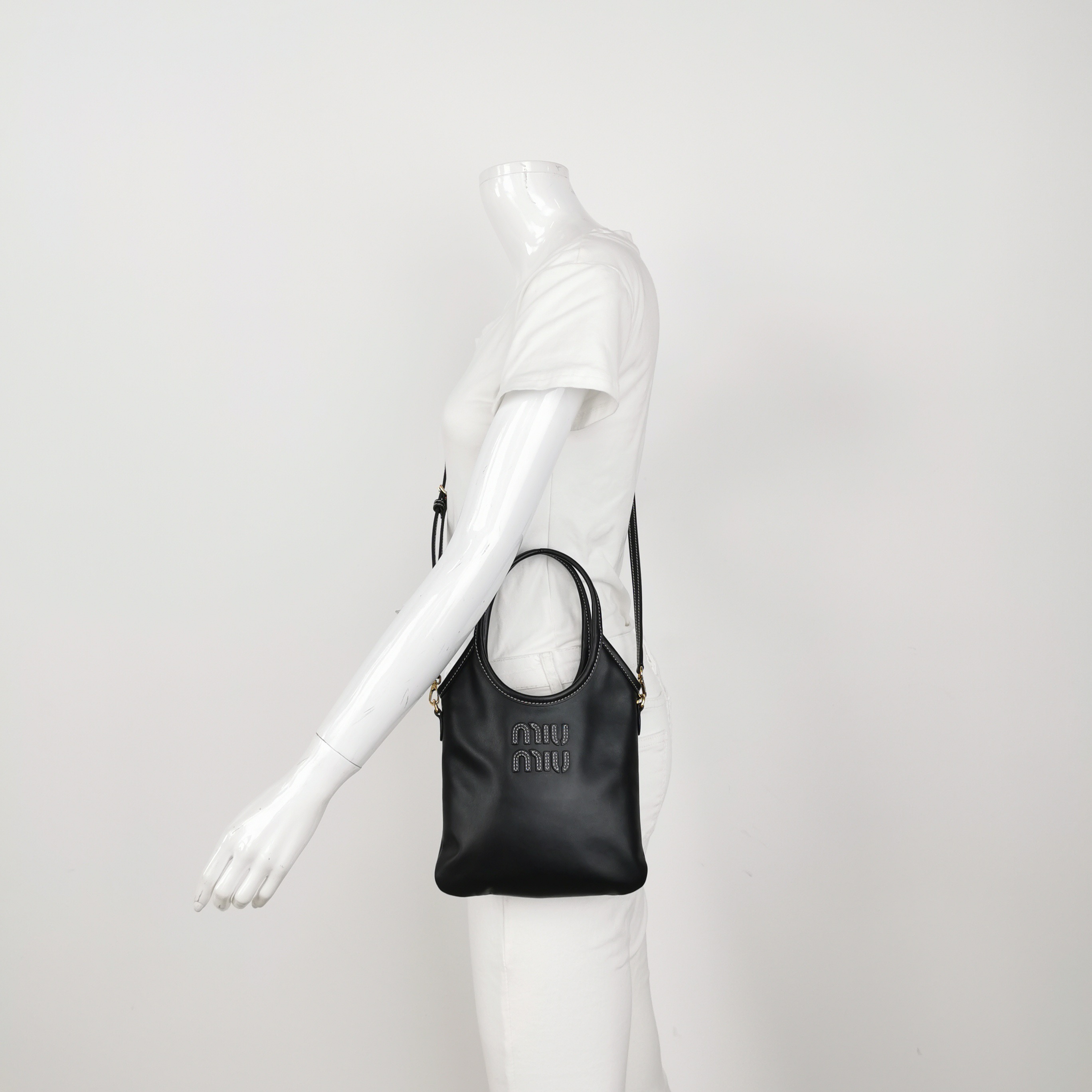Miu Miu Ivy Hobo Bag Leather Mini — alternate view