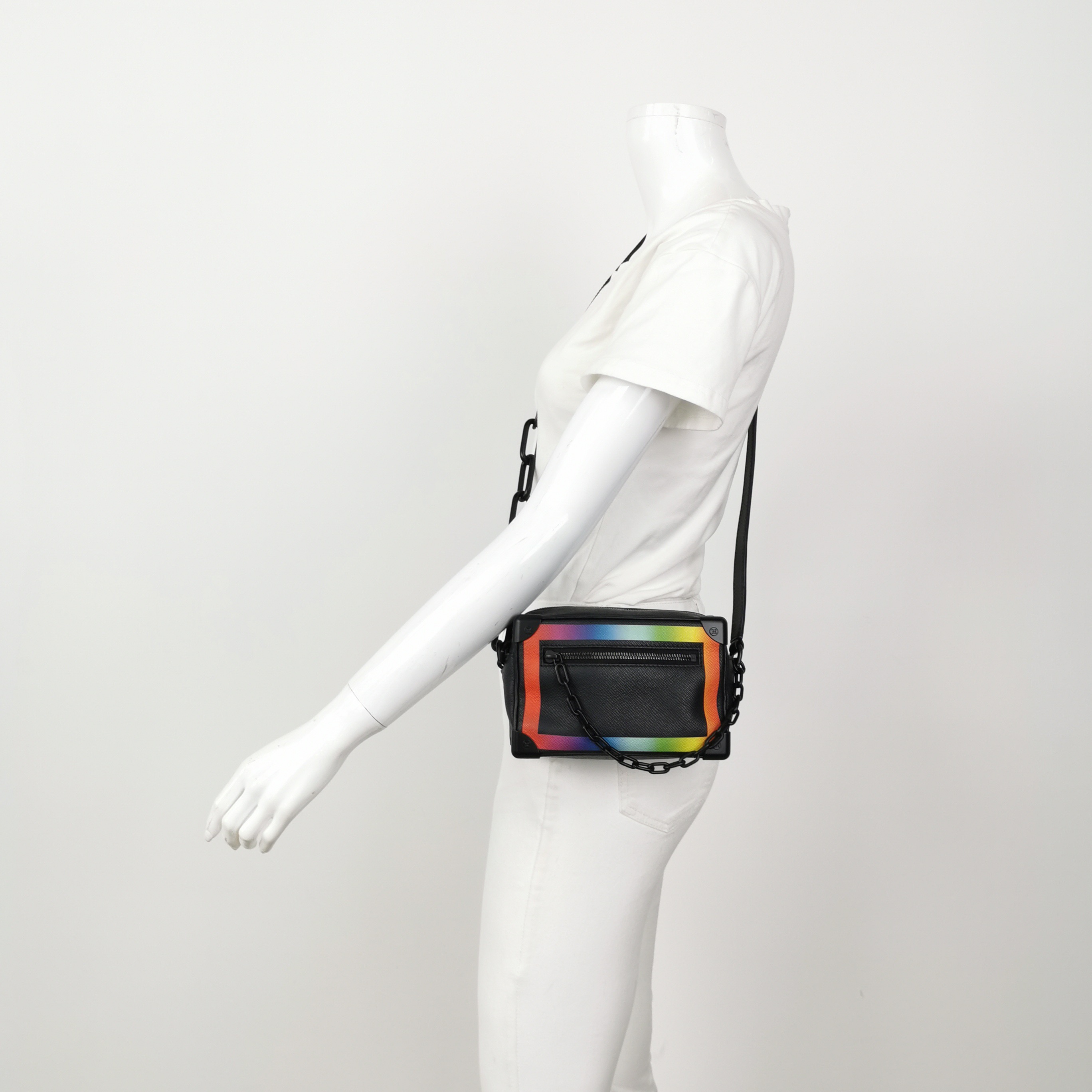 Louis Vuitton(LV) Soft Trunk Bag Rainbow Taiga Leather Mini — alternate view