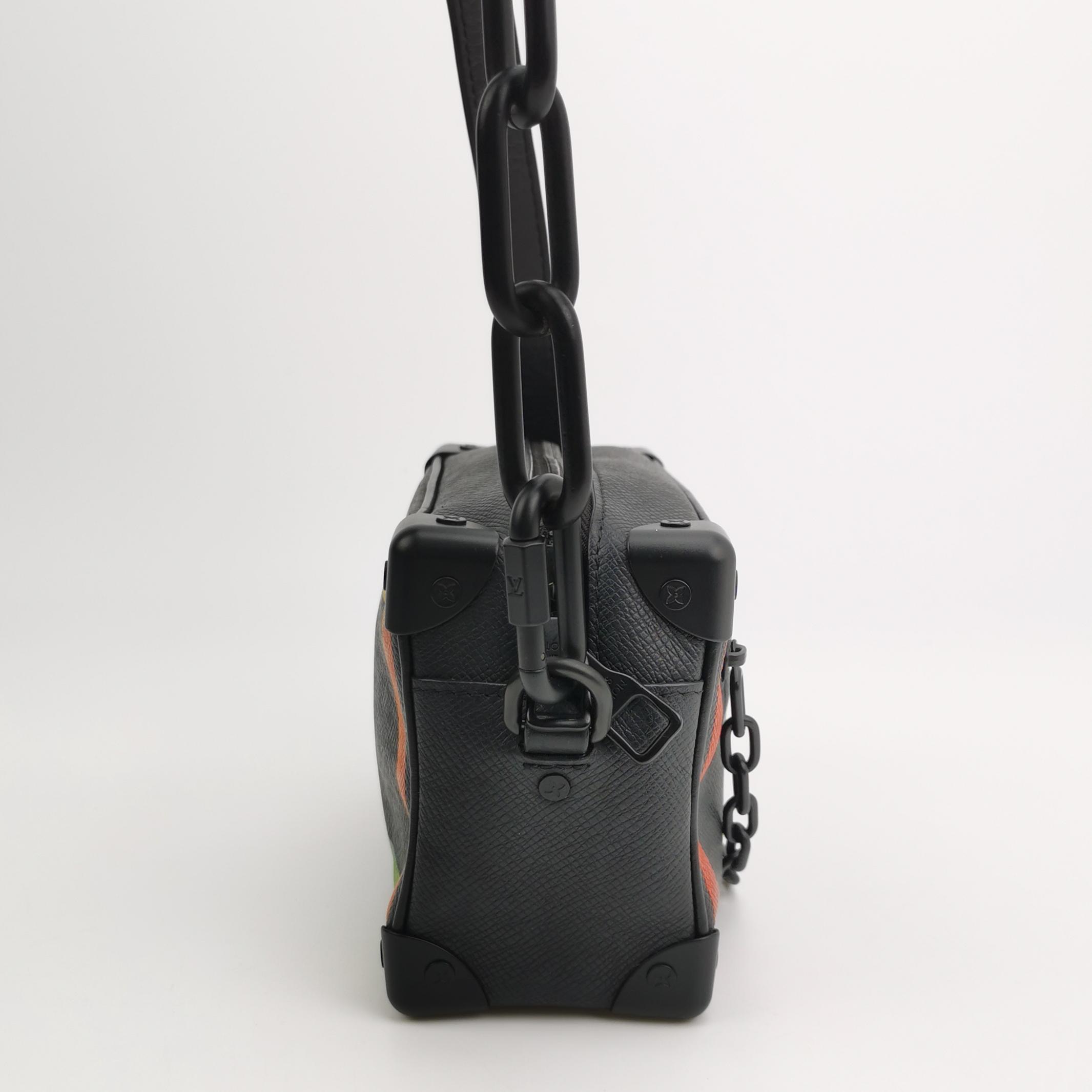 Louis Vuitton(LV) Soft Trunk Bag Rainbow Taiga Leather Mini — photo 4 of 15