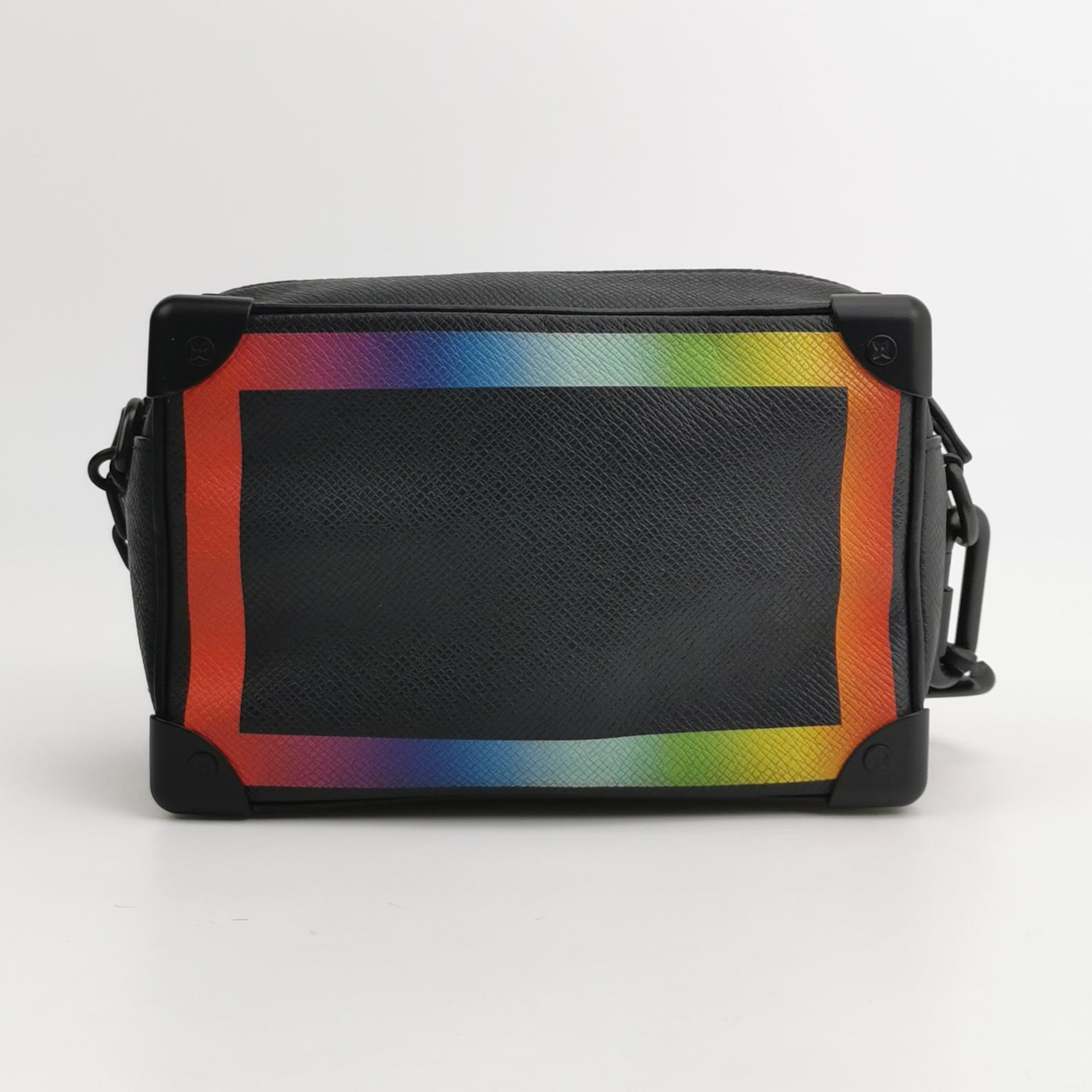 Louis Vuitton(LV) Soft Trunk Bag Rainbow Taiga Leather Mini — photo 3 of 15