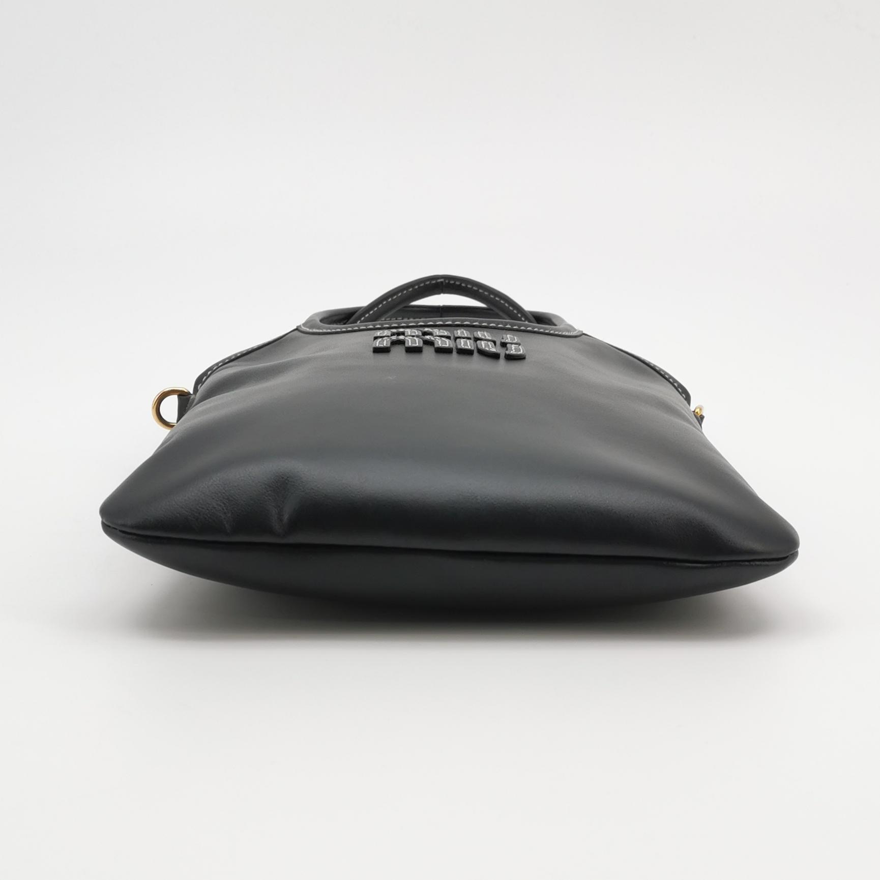 Miu Miu Ivy Hobo Bag Leather Mini — photo 6 of 12