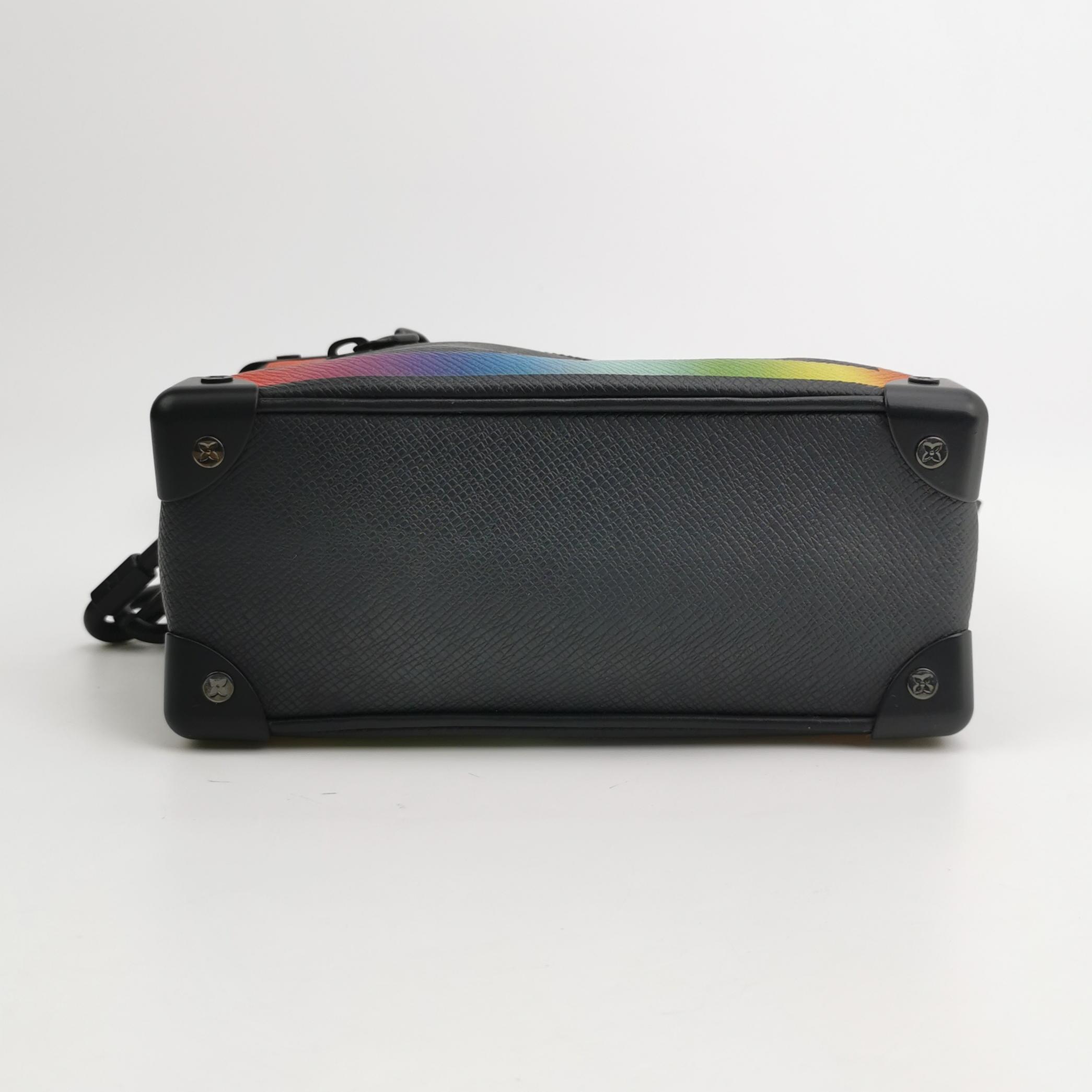 Louis Vuitton(LV) Soft Trunk Bag Rainbow Taiga Leather Mini — photo 6 of 15