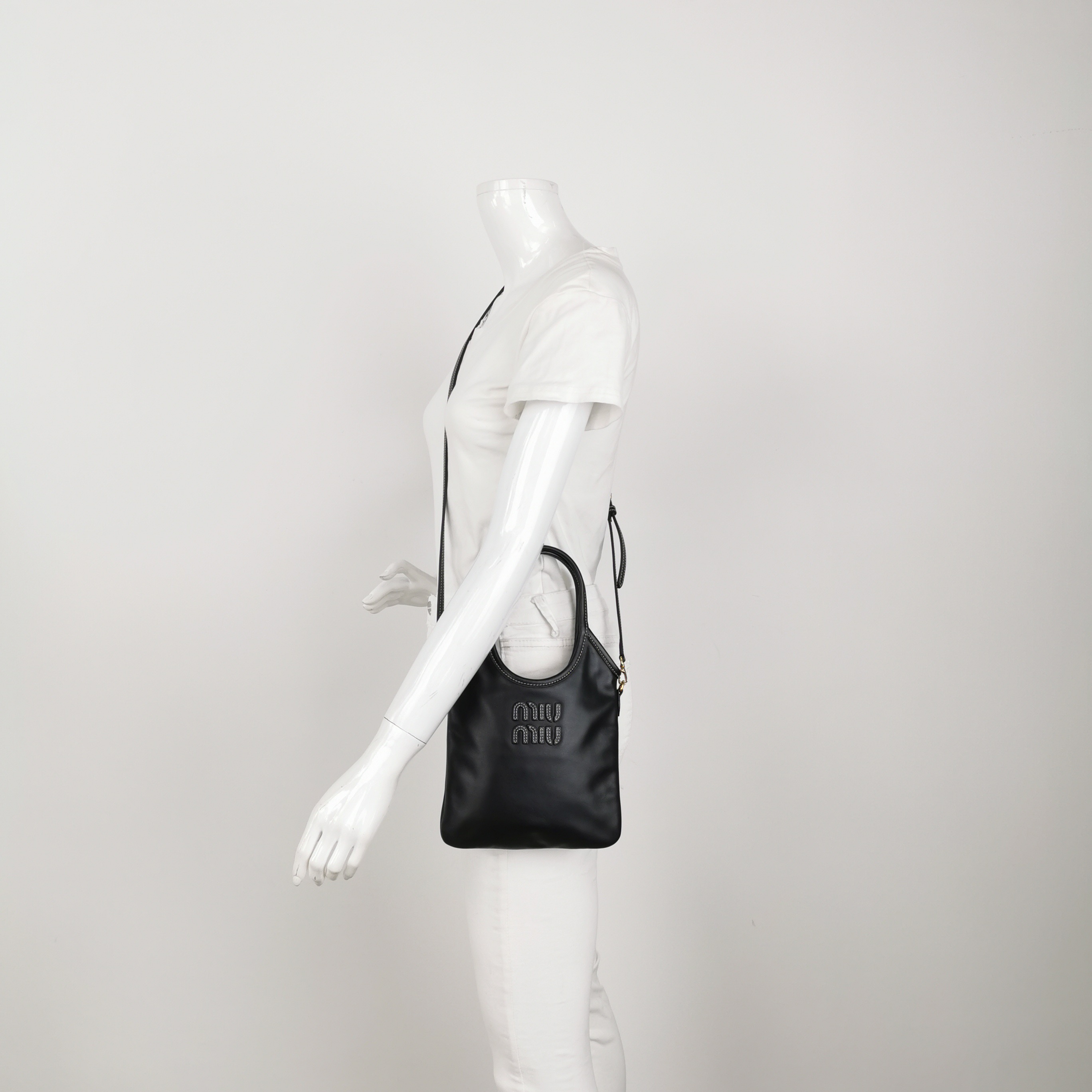 Miu Miu Ivy Hobo Bag Leather Mini — alternate view