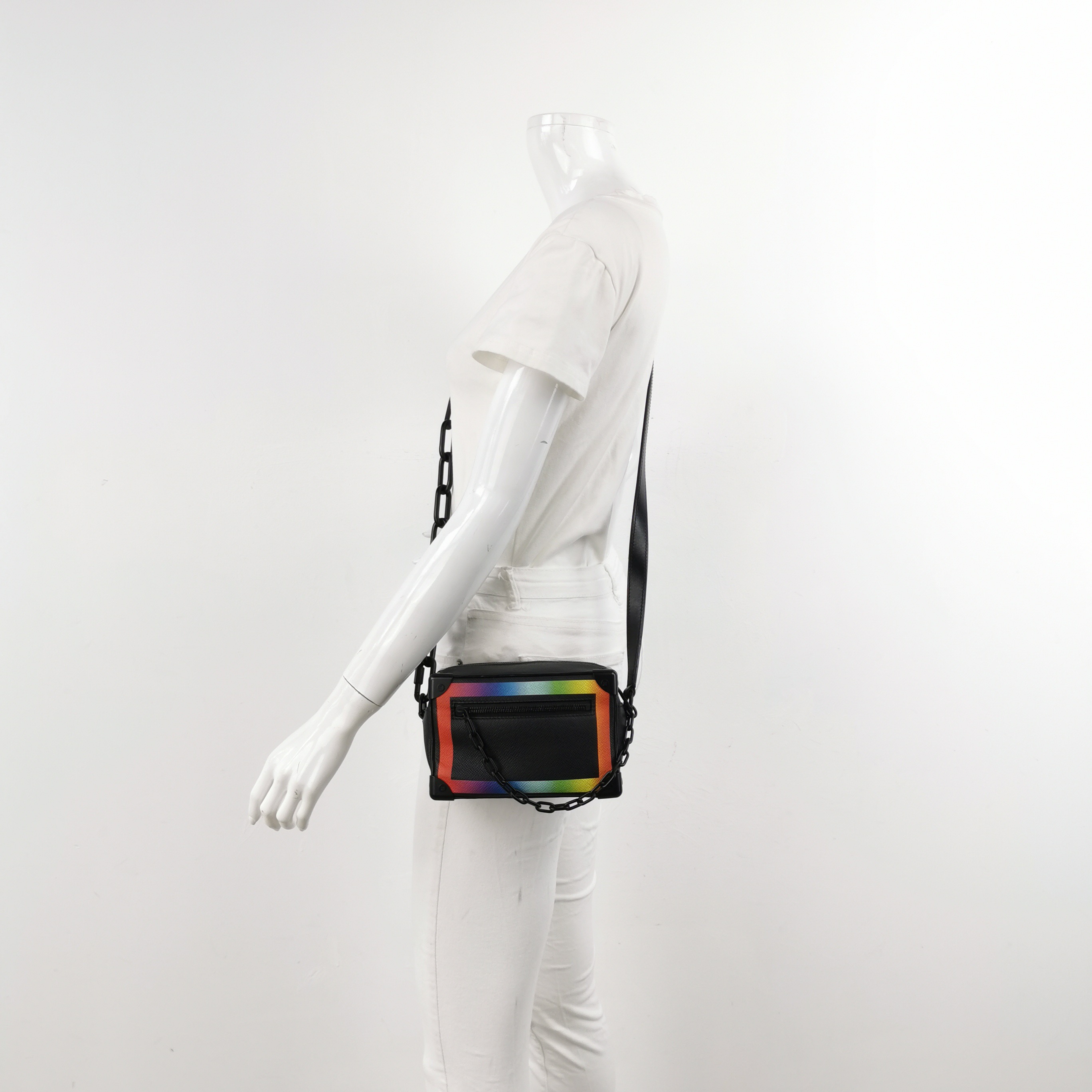 Louis Vuitton(LV) Soft Trunk Bag Rainbow Taiga Leather Mini — alternate view