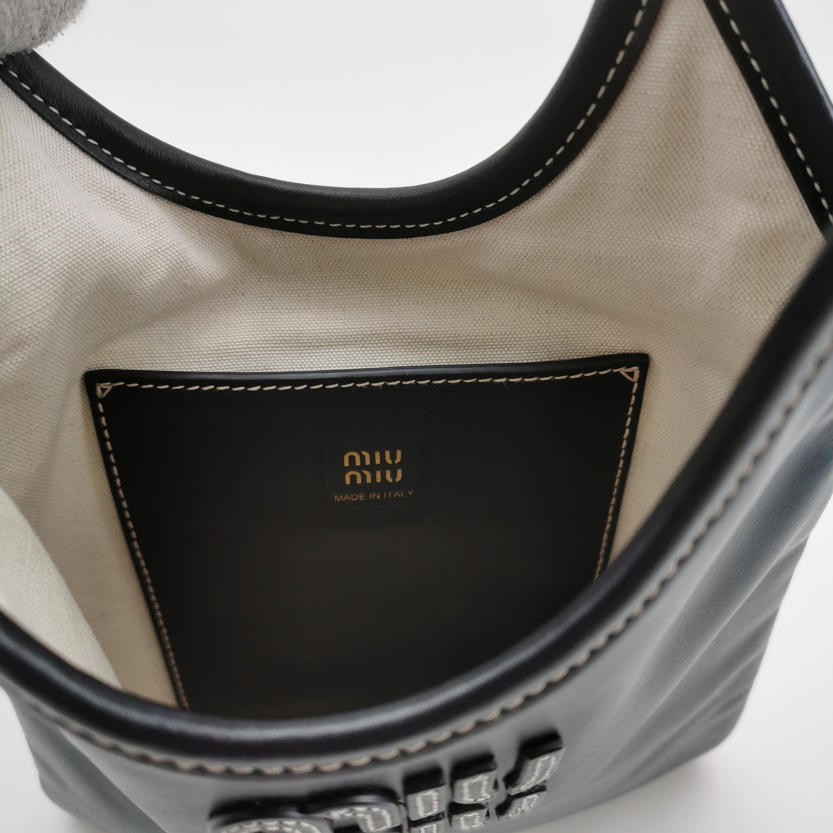 Miu Miu Ivy Hobo Bag Leather Mini — photo 8 of 14