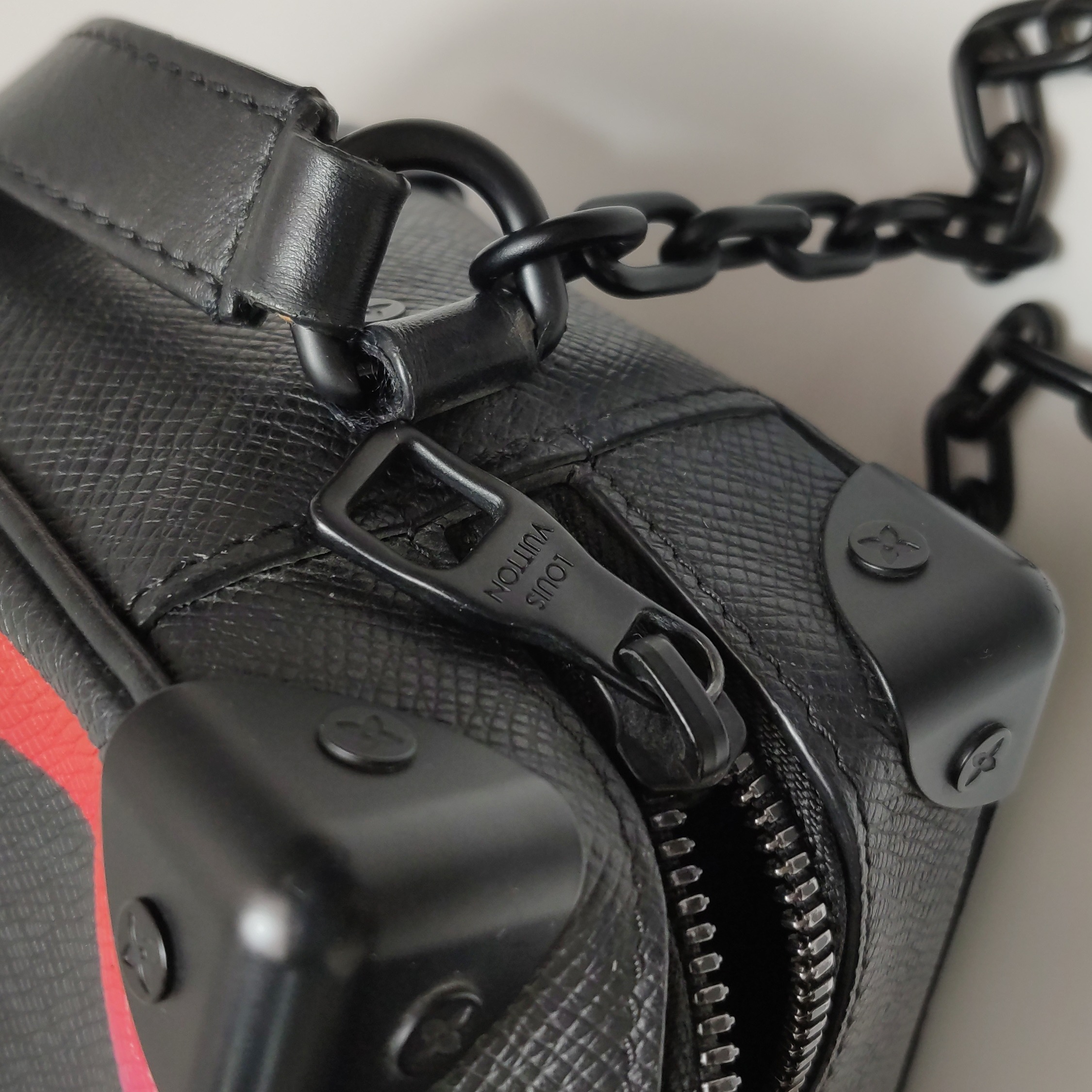 Louis Vuitton(LV) Soft Trunk Bag Rainbow Taiga Leather Mini — photo 9 of 12