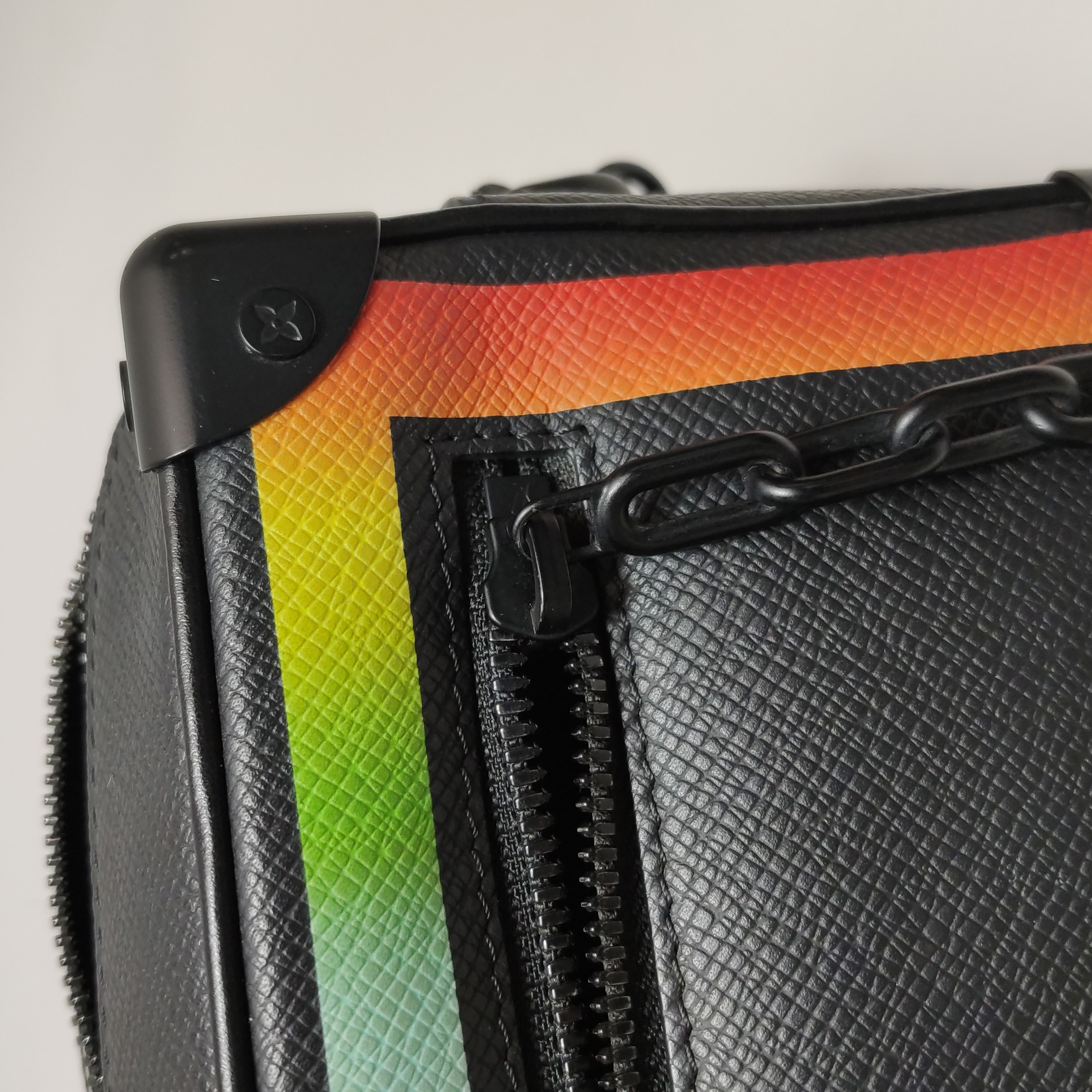 Louis Vuitton(LV) Soft Trunk Bag Rainbow Taiga Leather Mini — photo 11 of 12