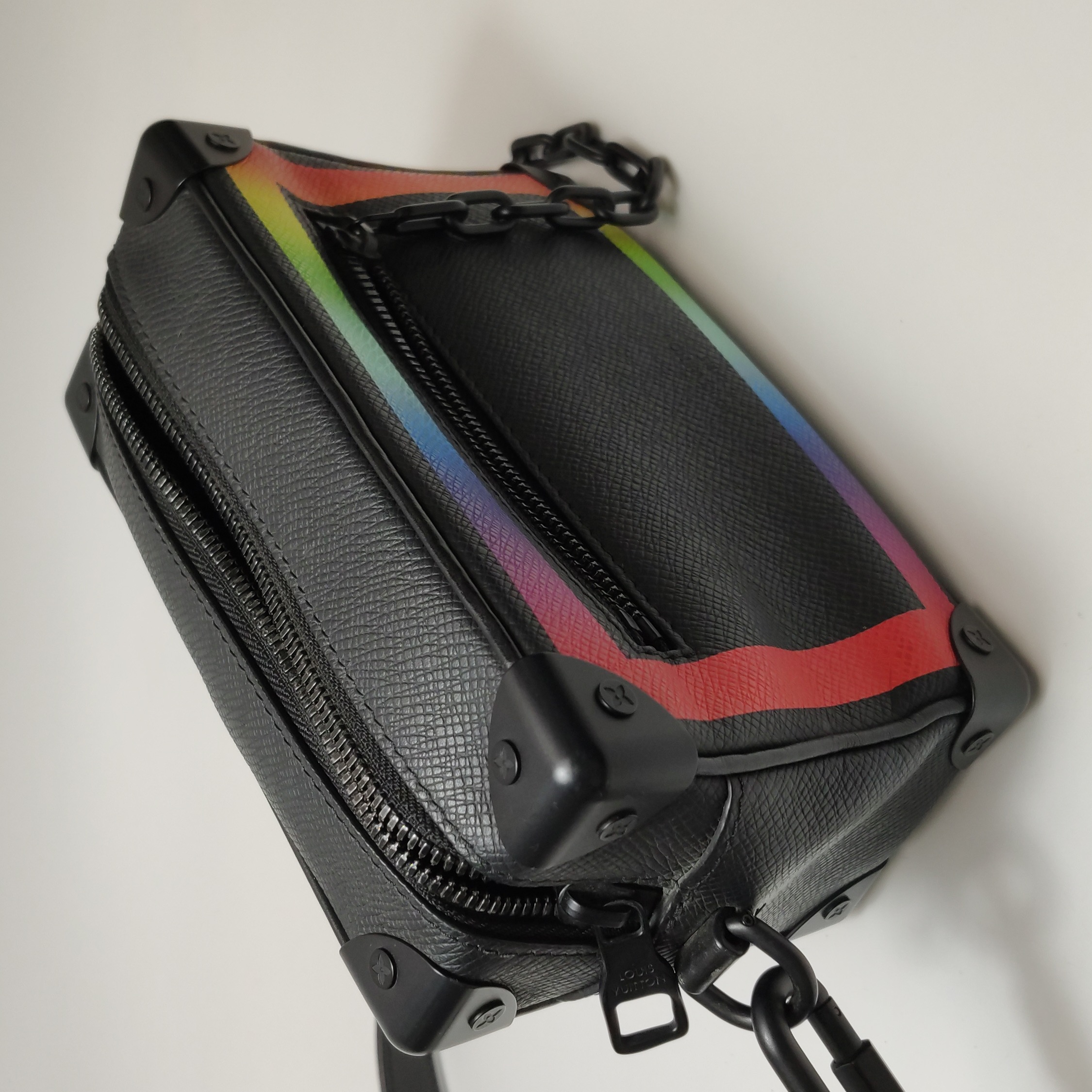 Louis Vuitton(LV) Soft Trunk Bag Rainbow Taiga Leather Mini — photo 12 of 12
