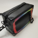 Louis Vuitton(LV) Soft Trunk Bag Rainbow Taiga Leather Mini — thumbnail 12