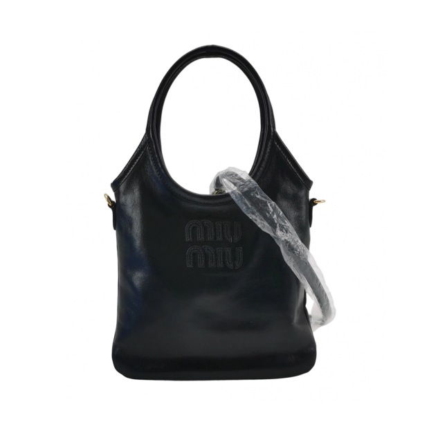 Miu Miu Ivy Hobo Bag Leather Mini — pre-owned, Vierlot