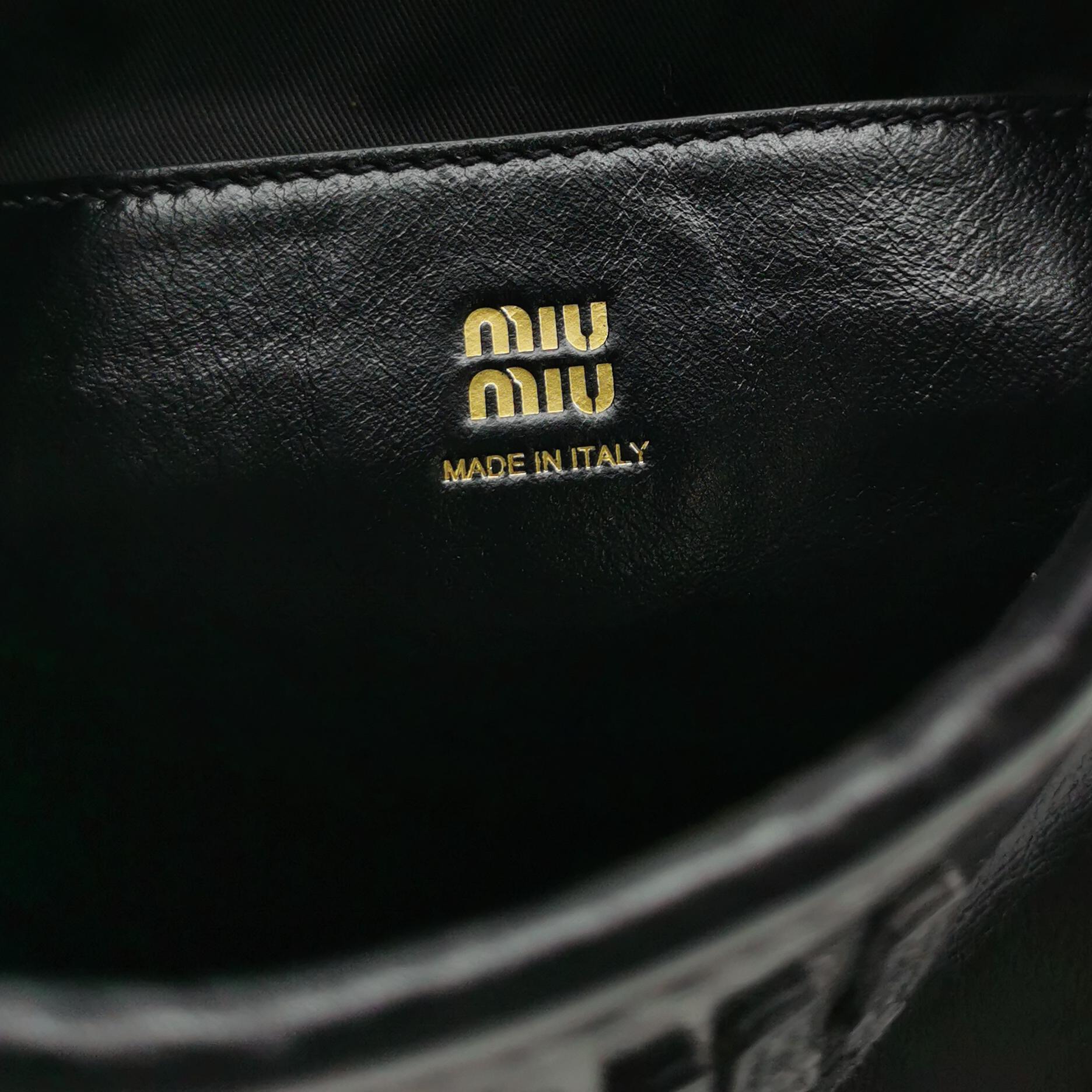 Miu Miu Ivy Hobo Bag Leather Mini — photo 8 of 13