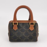 Celine Boston Bag Triomphe Coated Canvas Mini — thumbnail 5