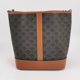 Celine Bucket Bag Triomphe Coated Canvas Medium — thumbnail 5