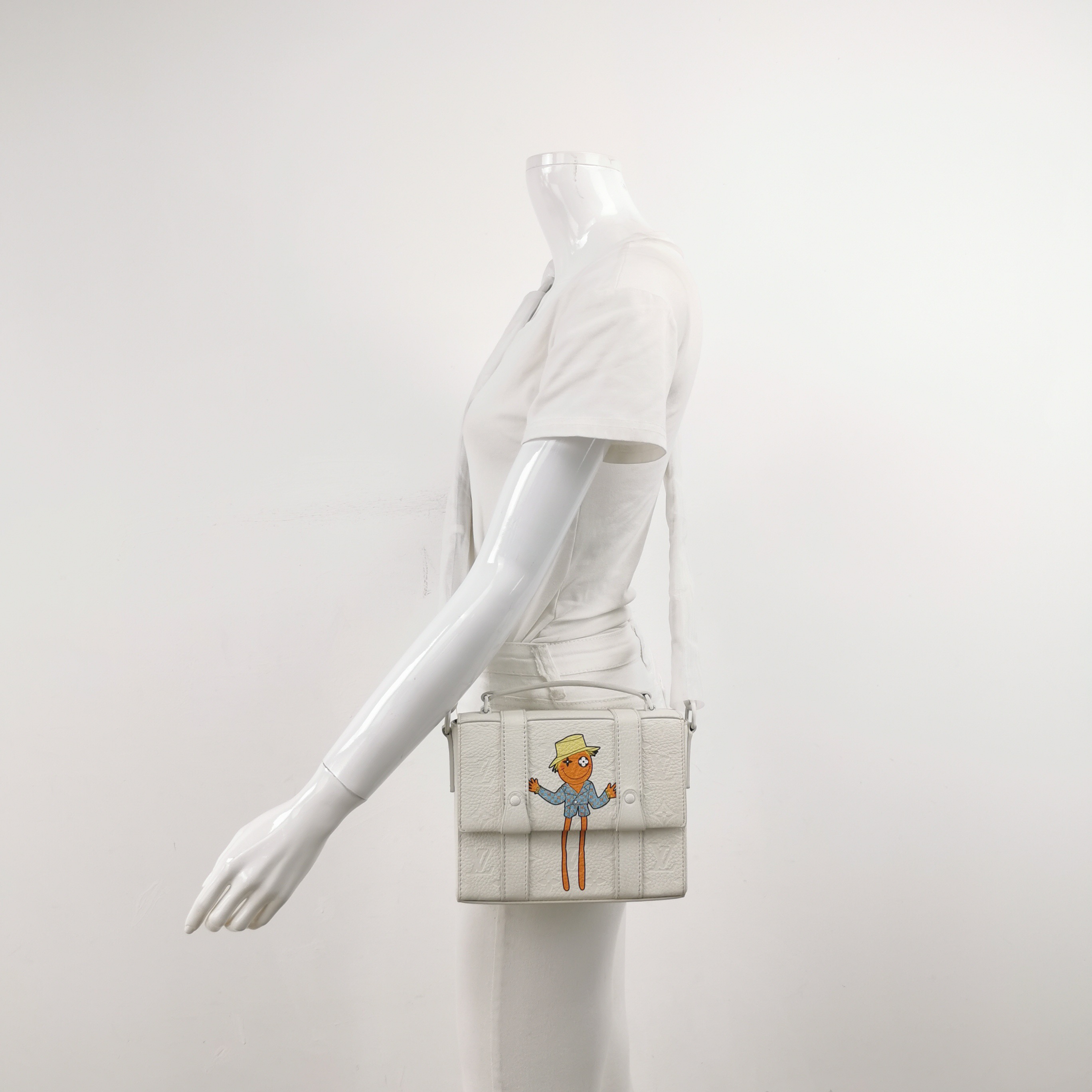 Louis Vuitton(LV) Flap Soft Trunk Messenger Bag LV Friends Printed Monogram Taurillon Leather — alternate view
