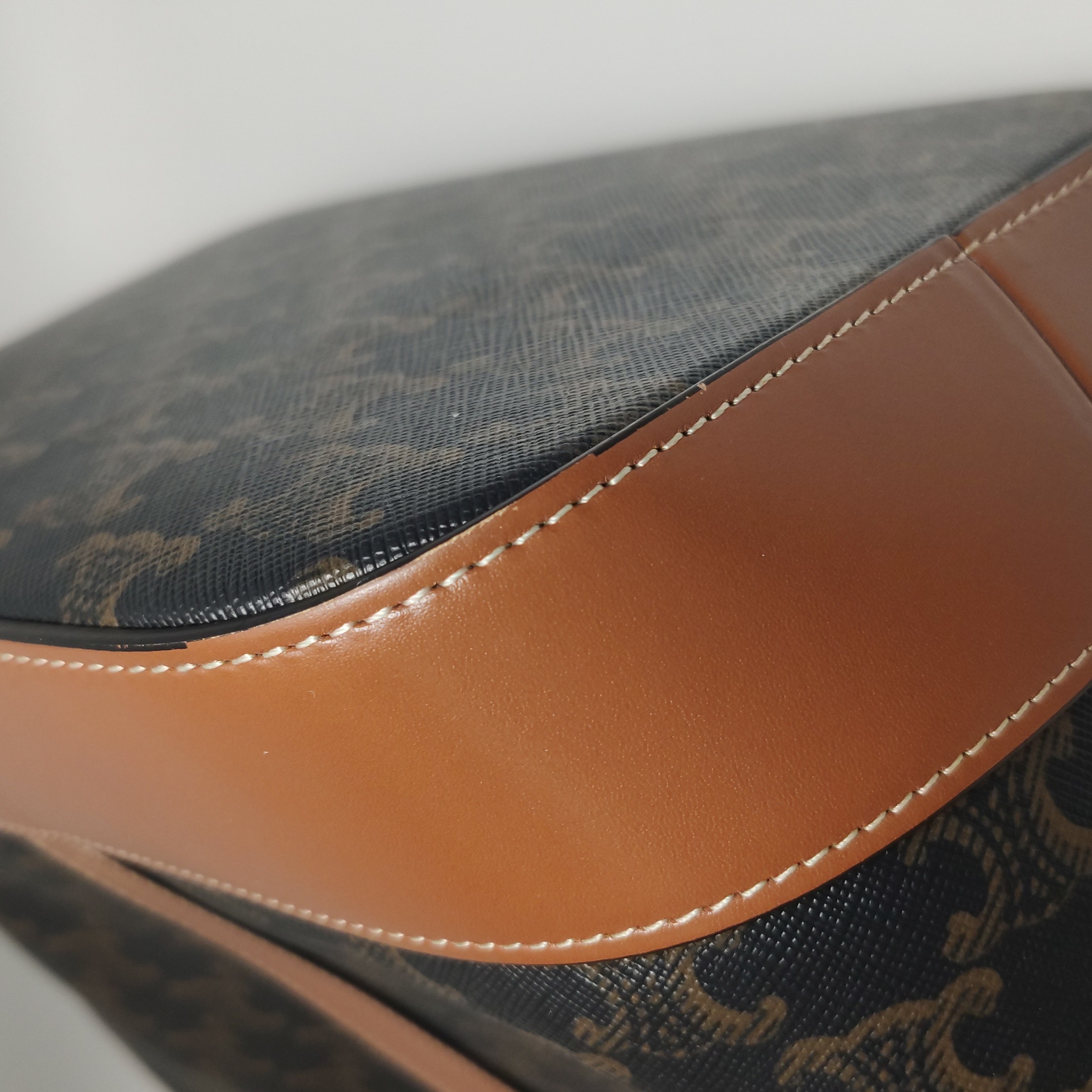Celine Bucket Bag Triomphe Coated Canvas Medium — photo 8 of 12