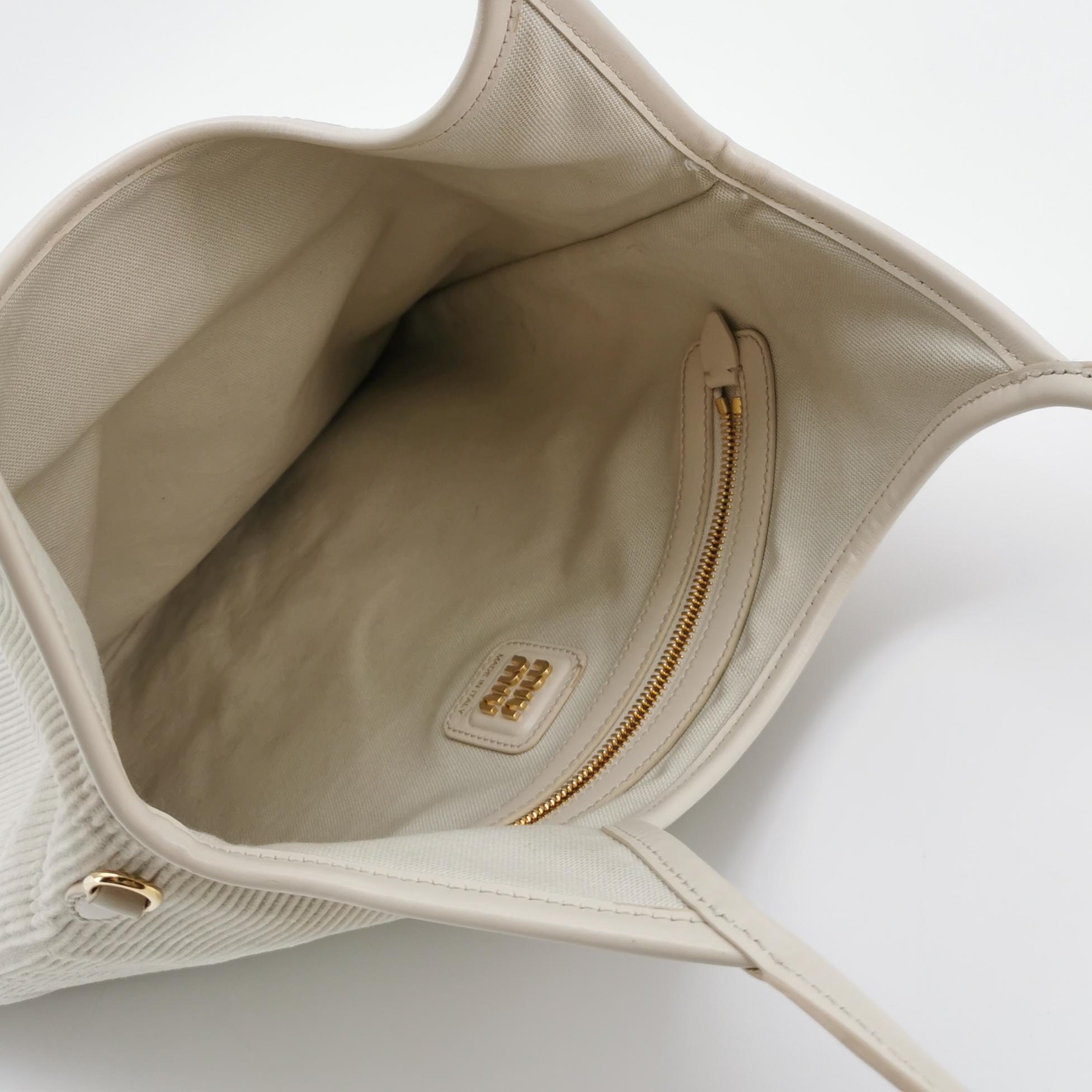 Miu Miu Ivy Hobo Bag leather And Velvet — photo 7 of 14