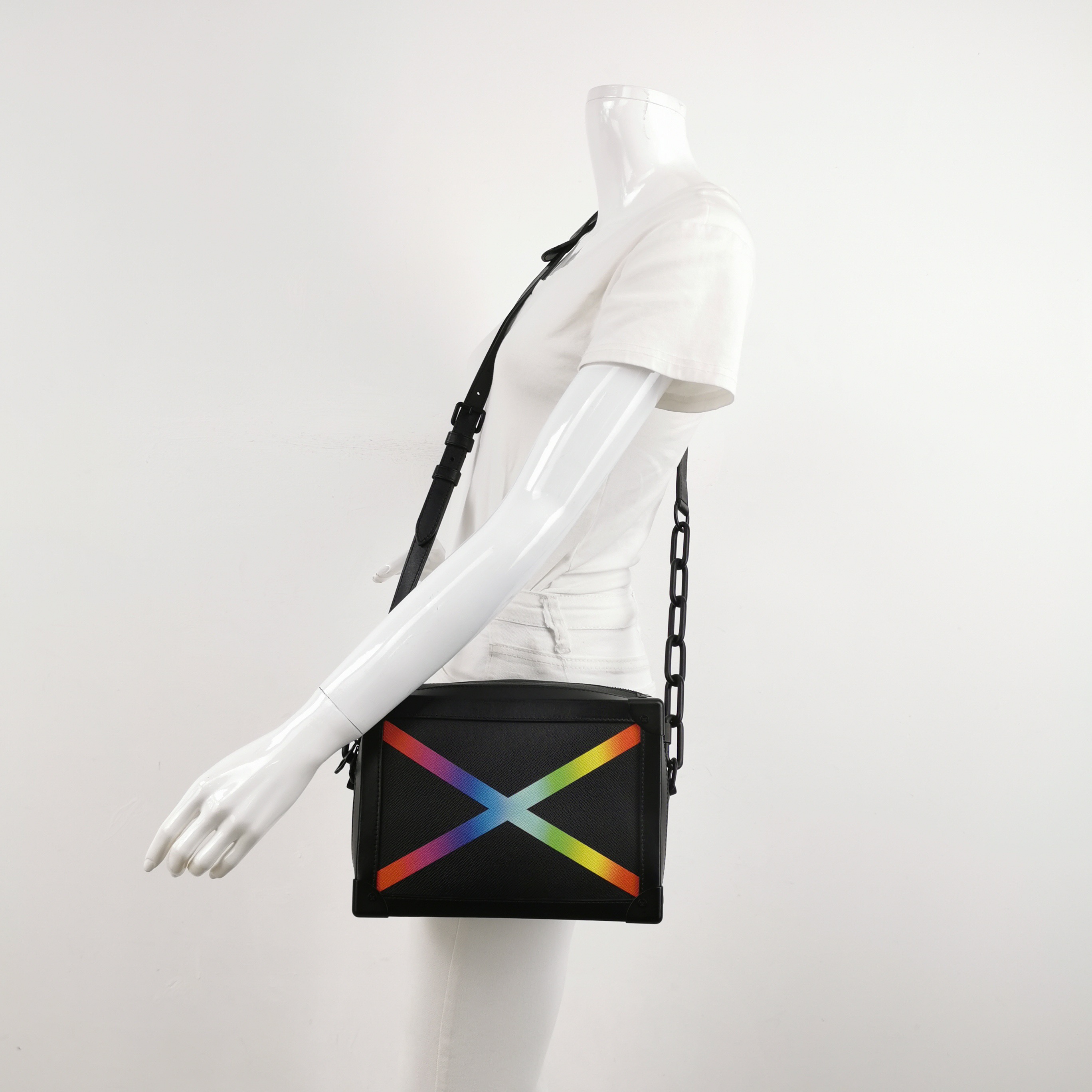 Louis Vuitton(LV) Soft Trunk Bag Rainbow Taiga Leather — alternate view