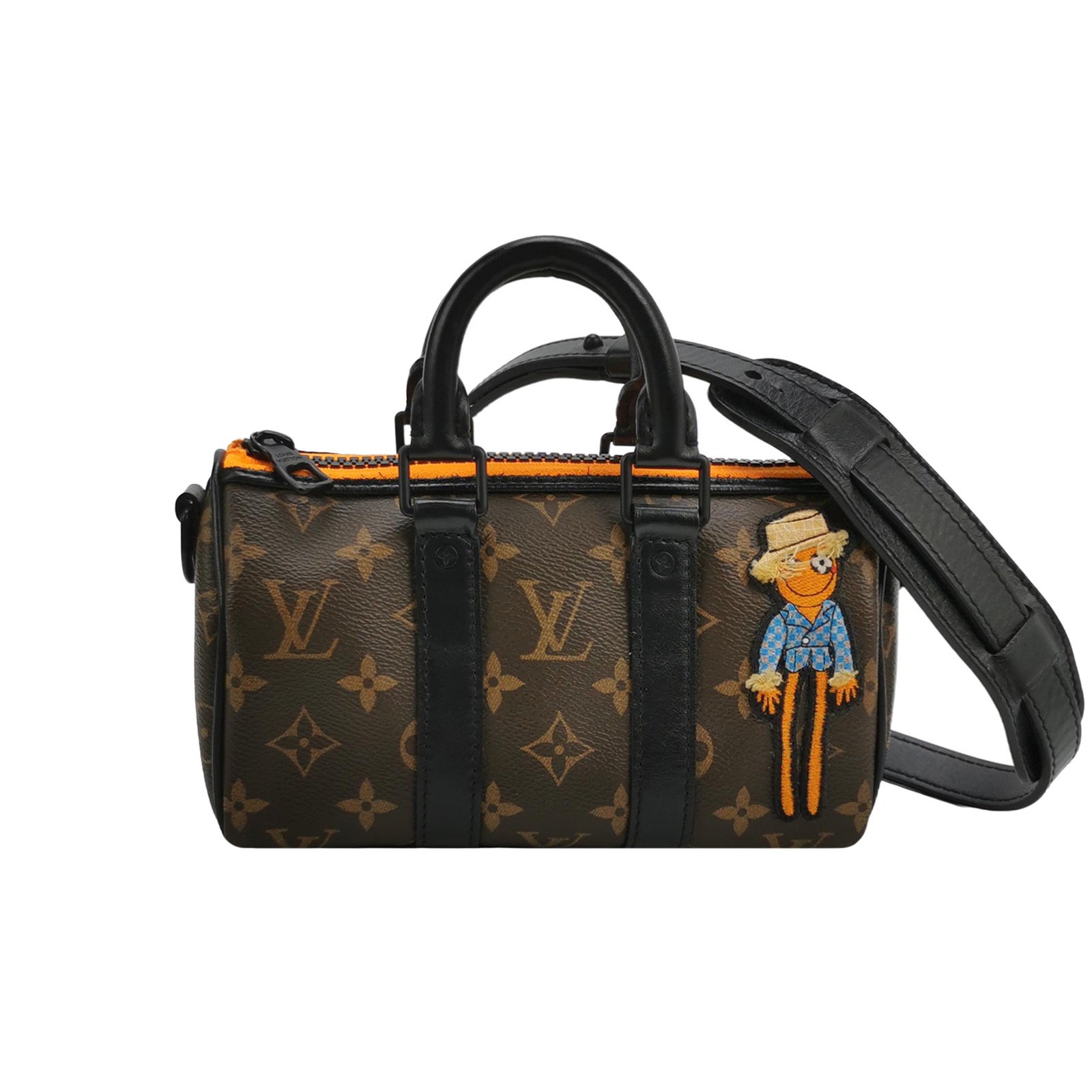Louis Vuitton(LV) Keepall Bandouliere Bag Monogram Canvas with LV Friends Patch XS